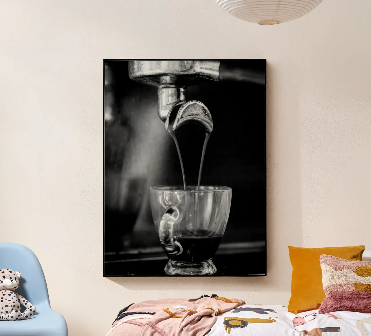 Espresso plexiglass da memory in photograph