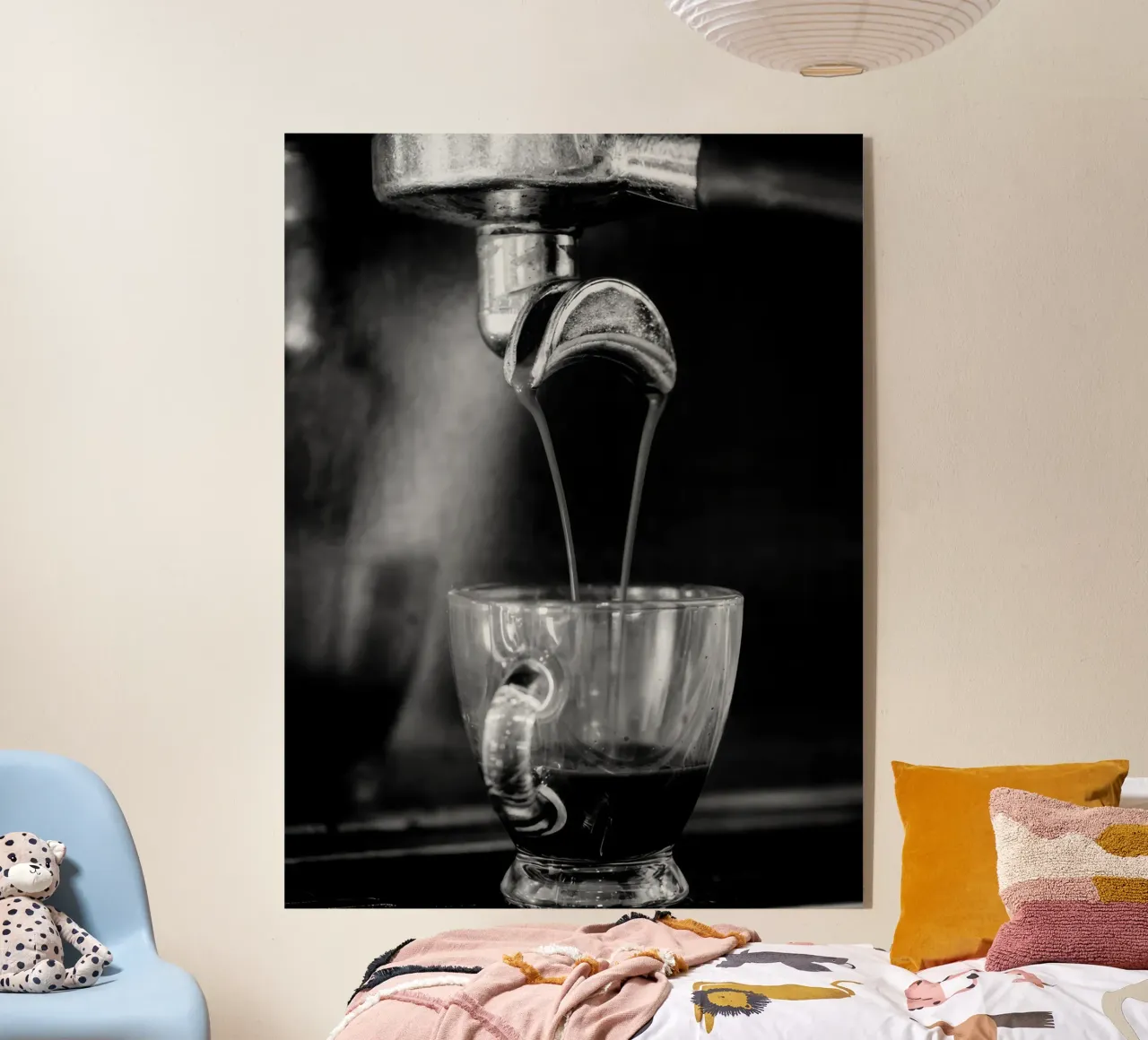 Espresso plexiglass da memory in photograph