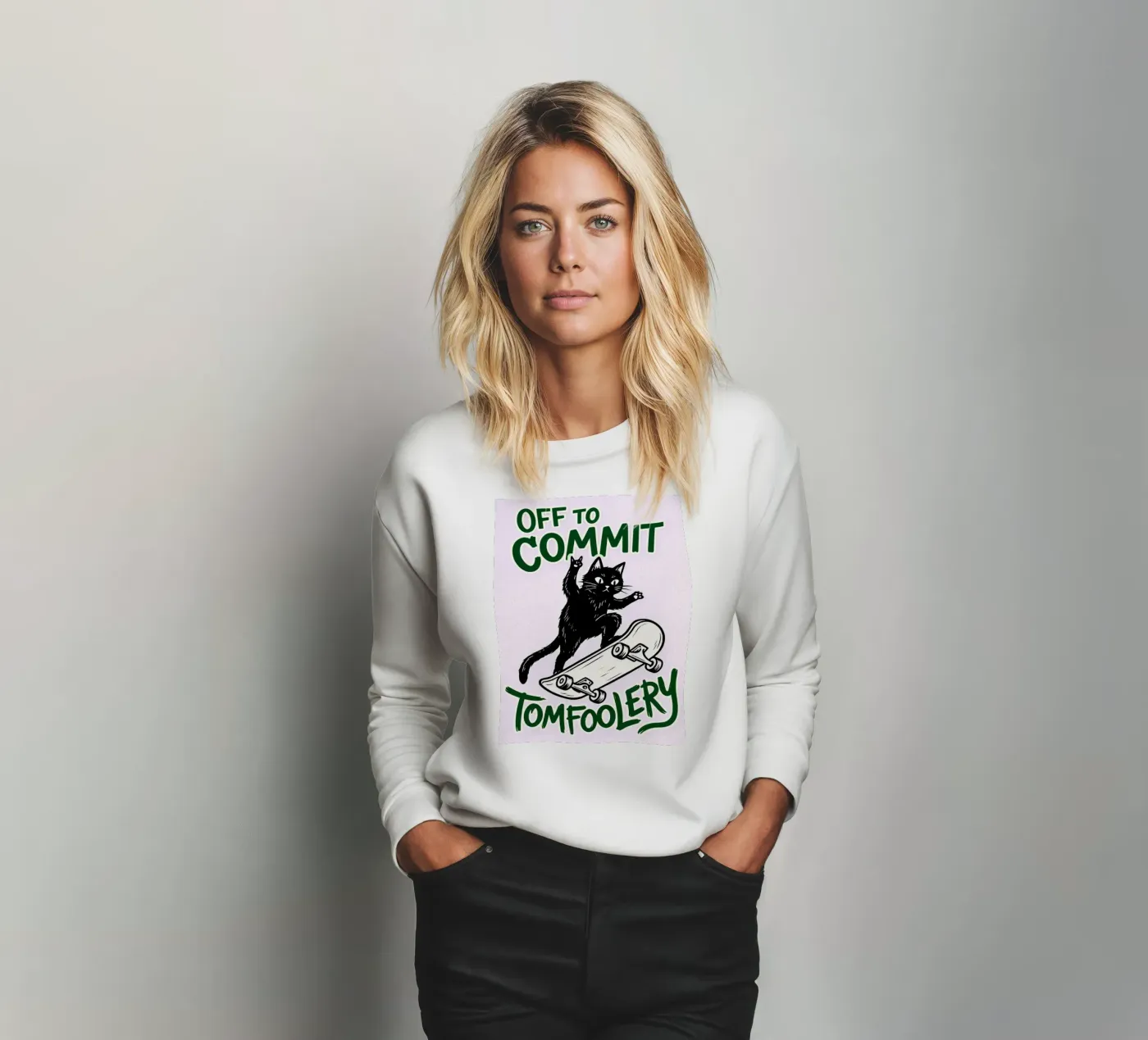off to commit tomfoolery Sweatshirt von boeboe