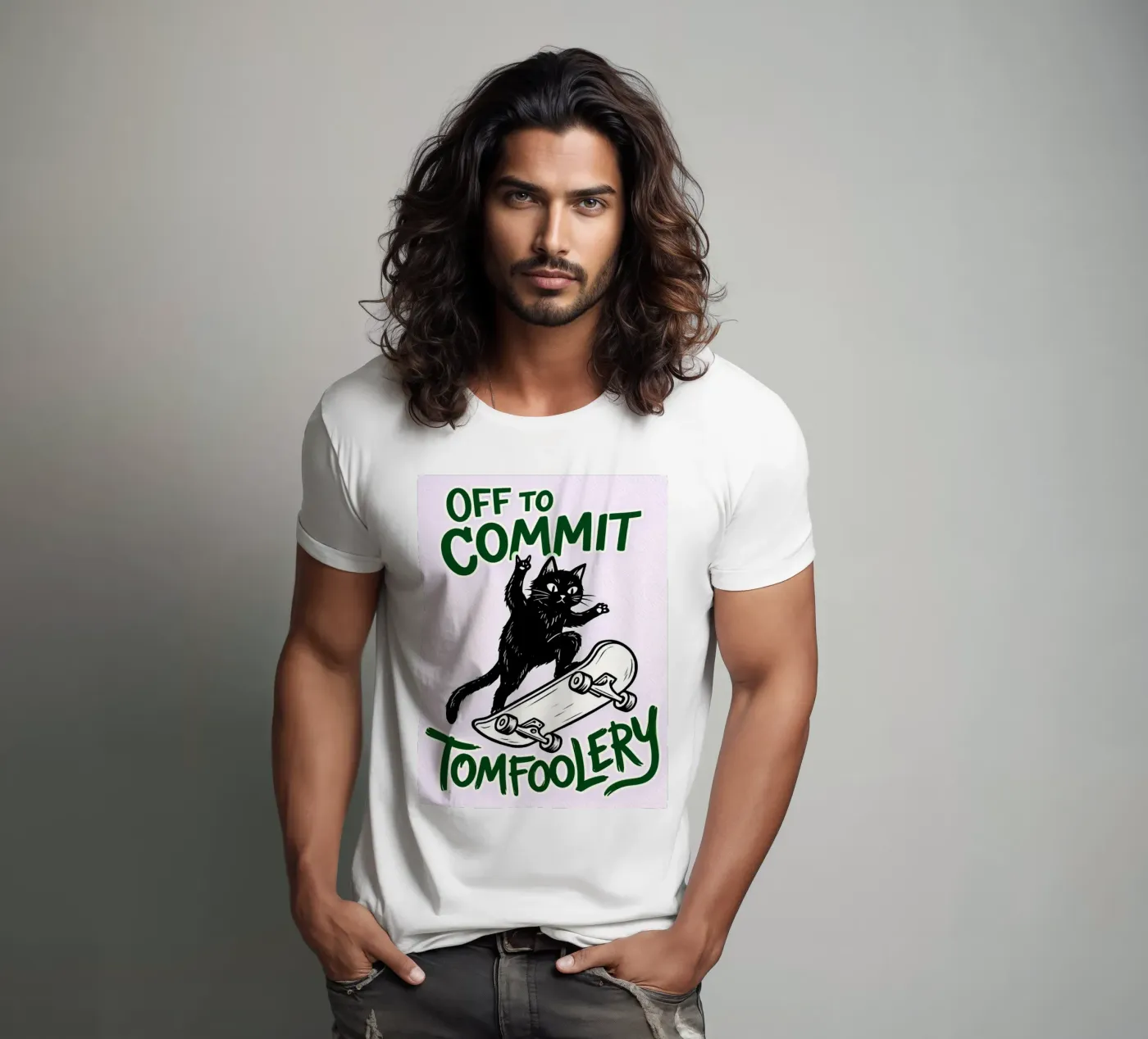 off to commit tomfoolery t-shirt van boeboe