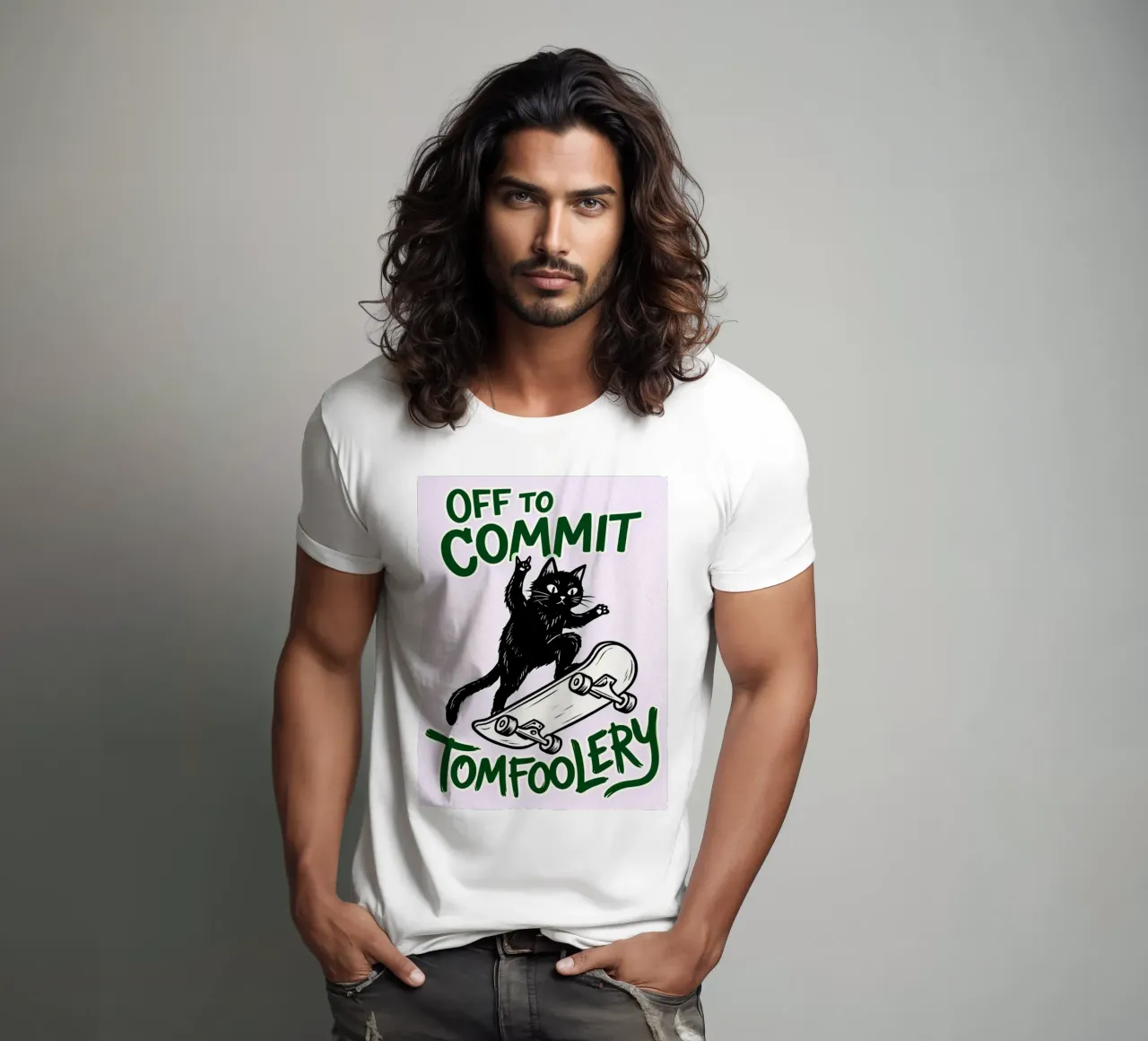 off to commit tomfoolery t-shirt by boeboe