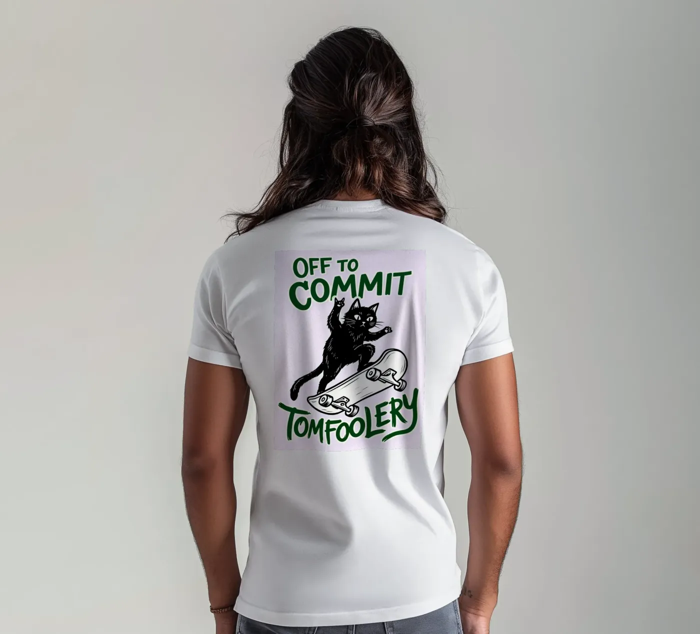 off to commit tomfoolery t-shirt van boeboe