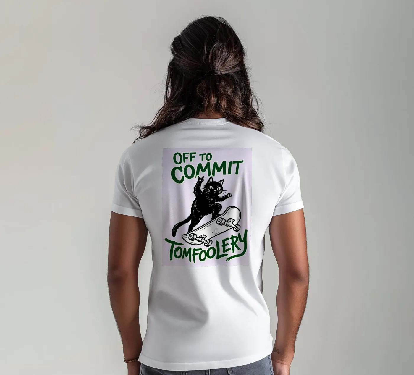 off to commit tomfoolery t-shirt van boeboe
