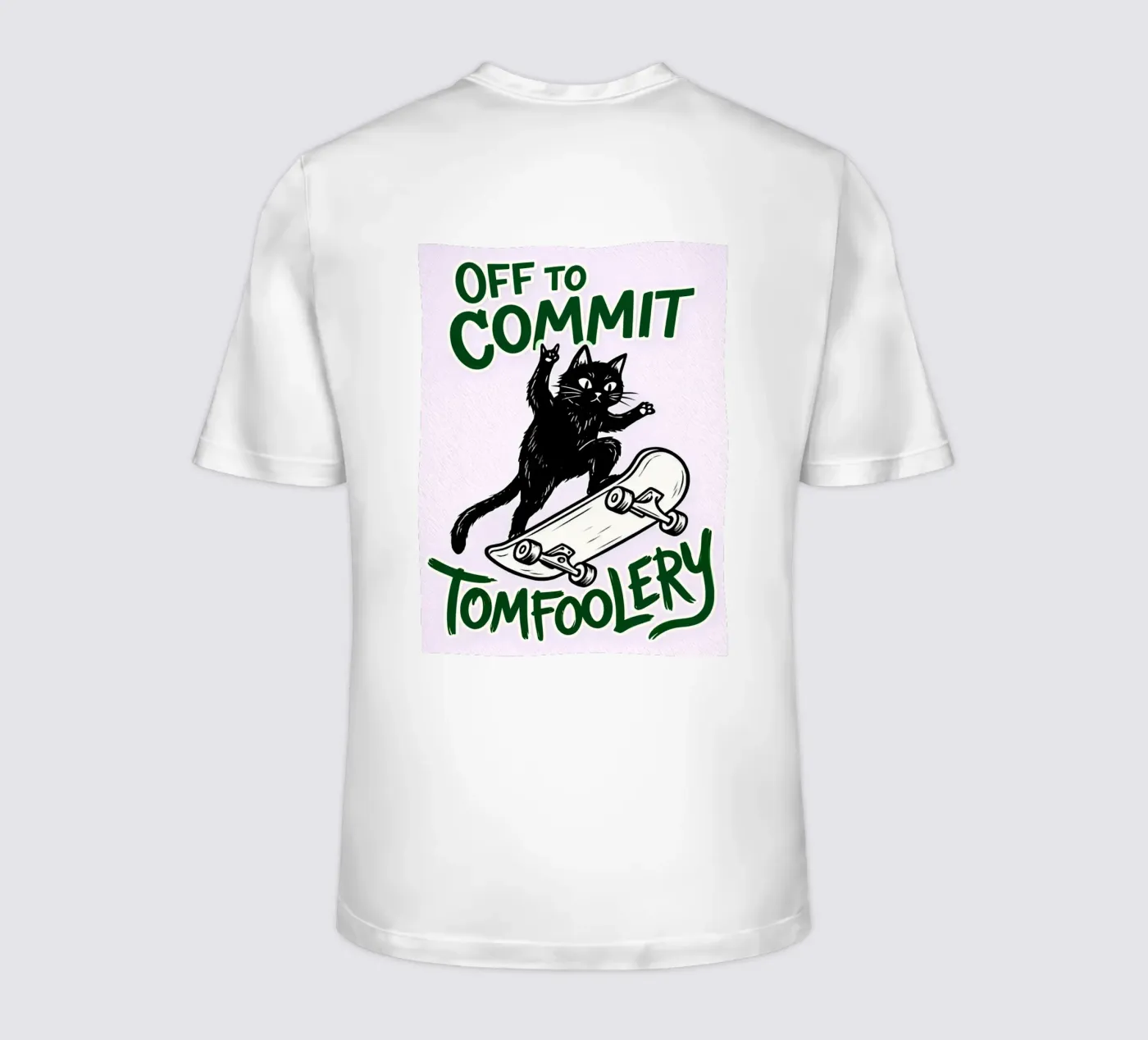 off to commit tomfoolery t-shirt van boeboe