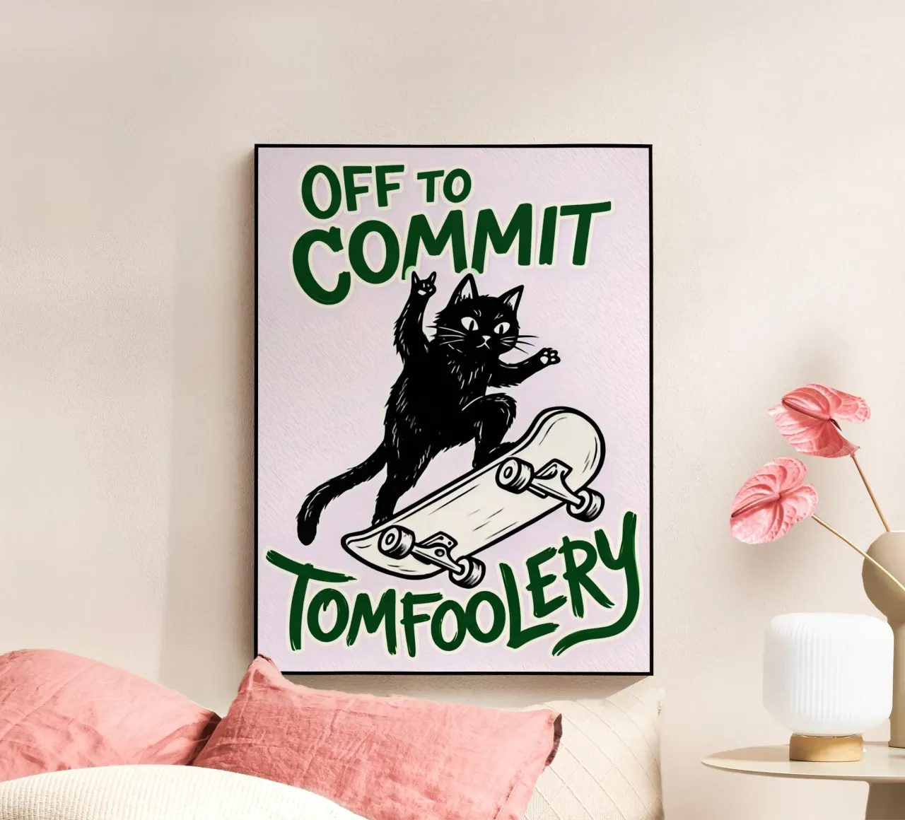 off to commit tomfoolery acryl van boeboe