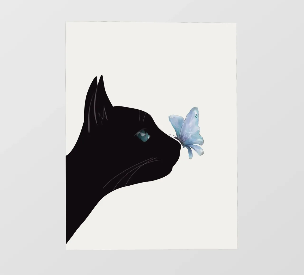 Gatto e farfalla pellicola backlit da Nadjaa