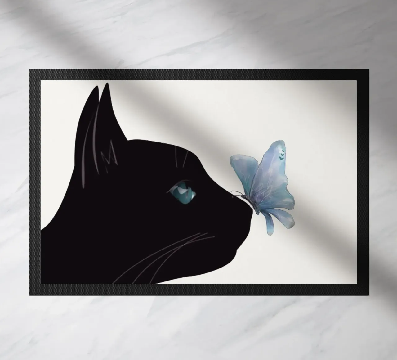 Cat and Butterfly zerbino da Nadjaa