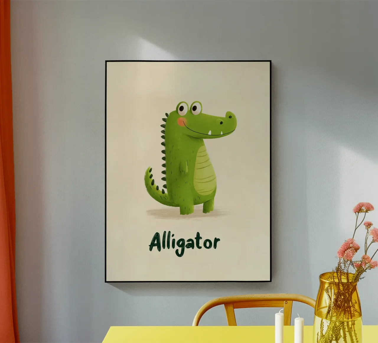 Alligator acrylic glass by Kiara