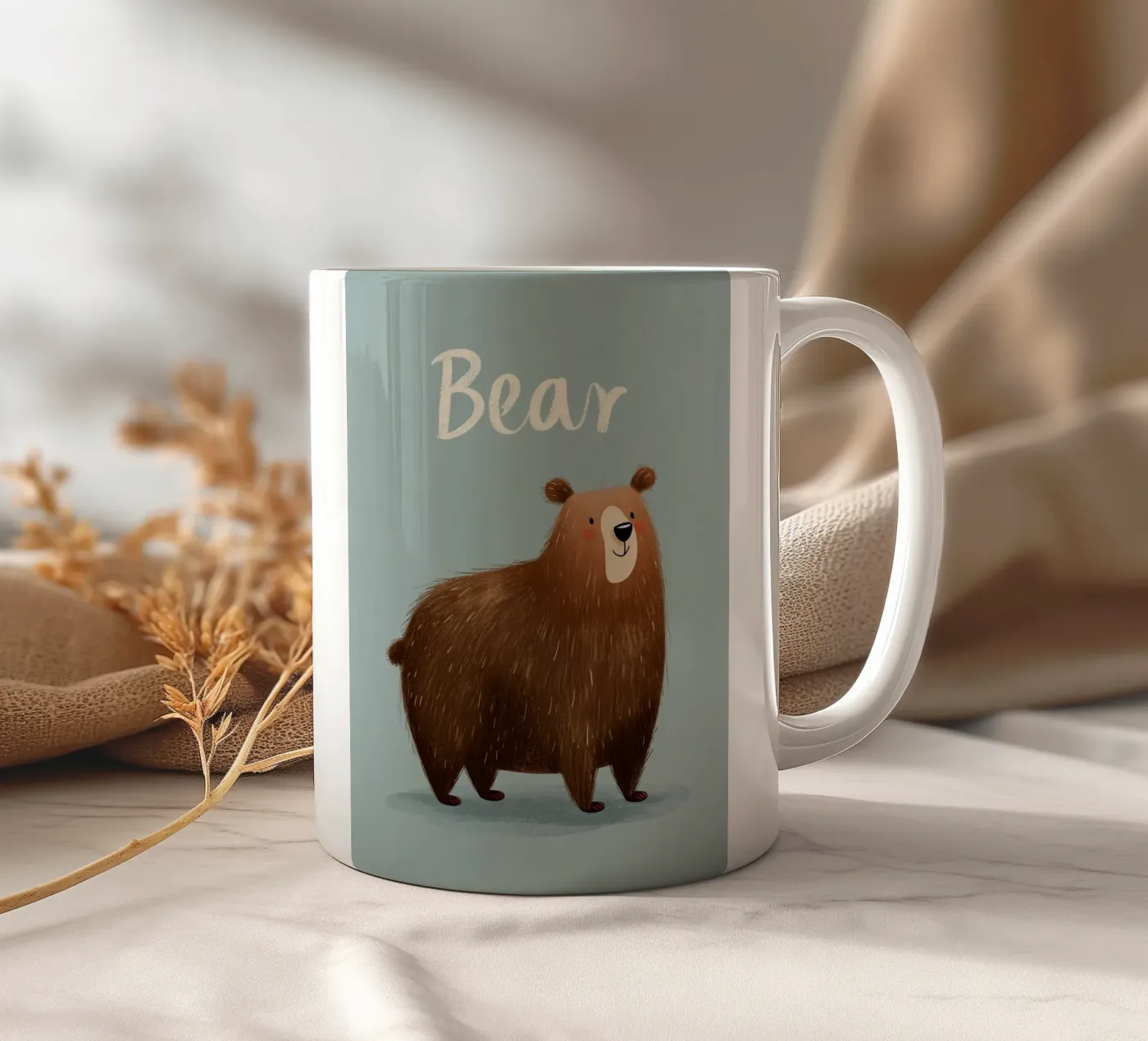 Bear ceramic mug by Kiara