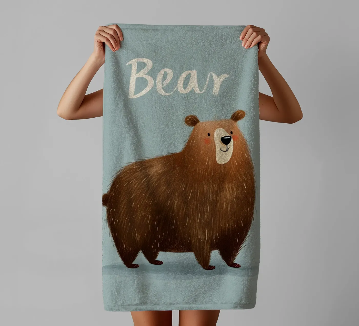 Bear towel by Kiara
