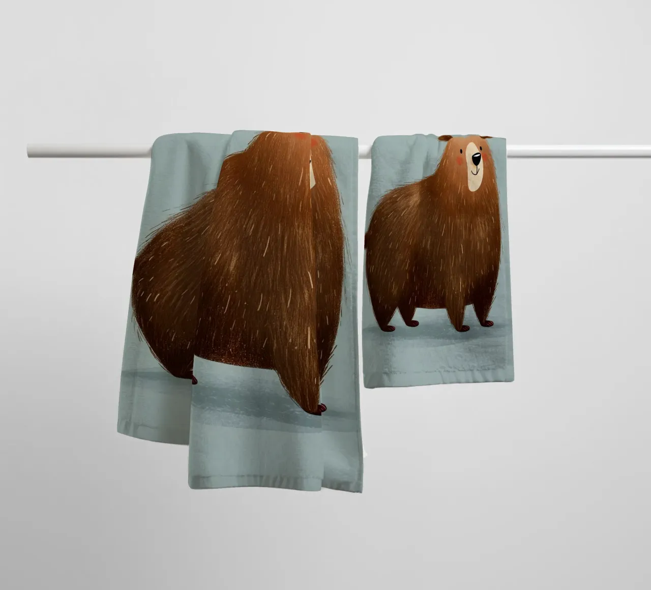 Bear towel by Kiara