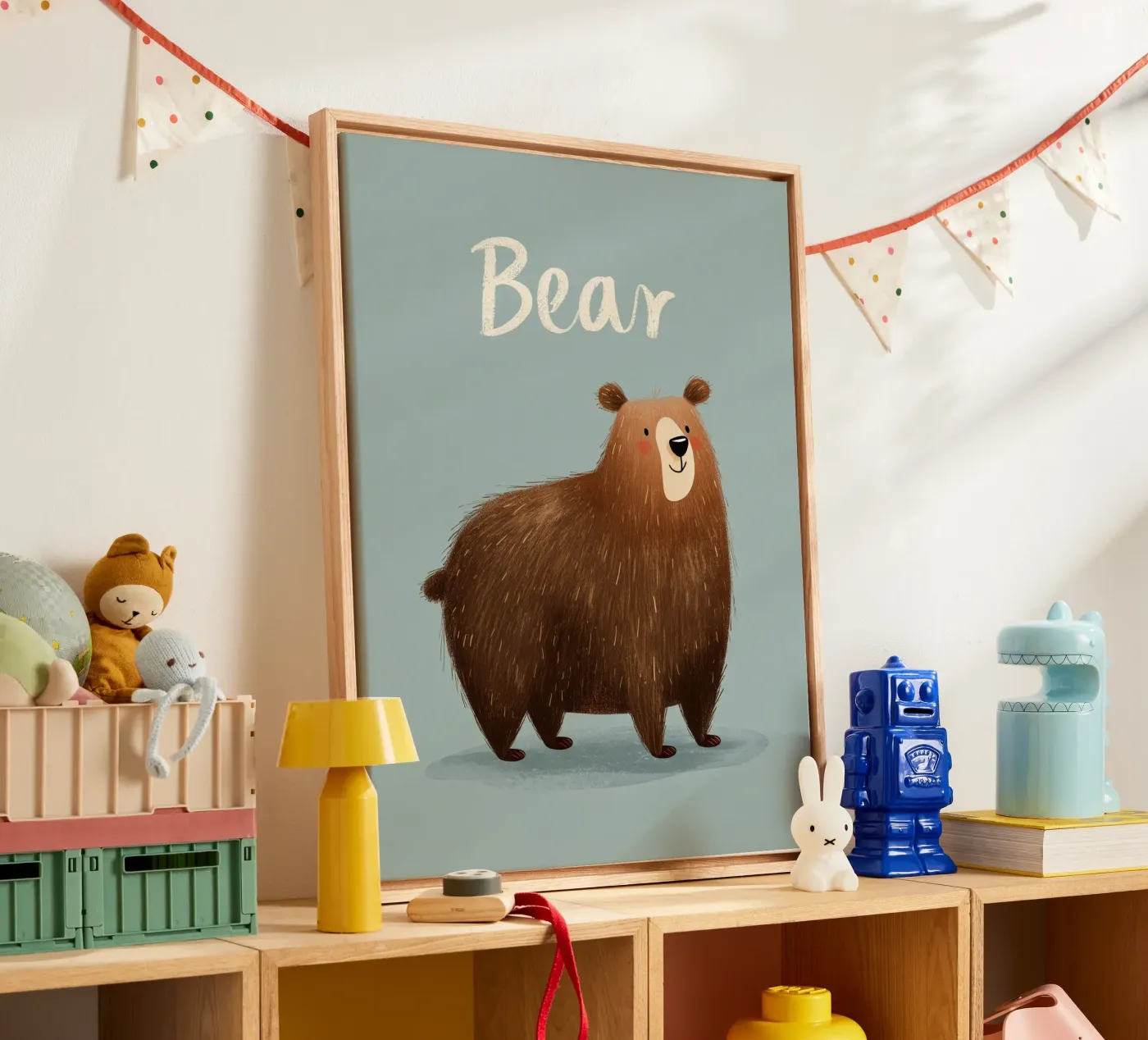 Bear canvas by Kiara