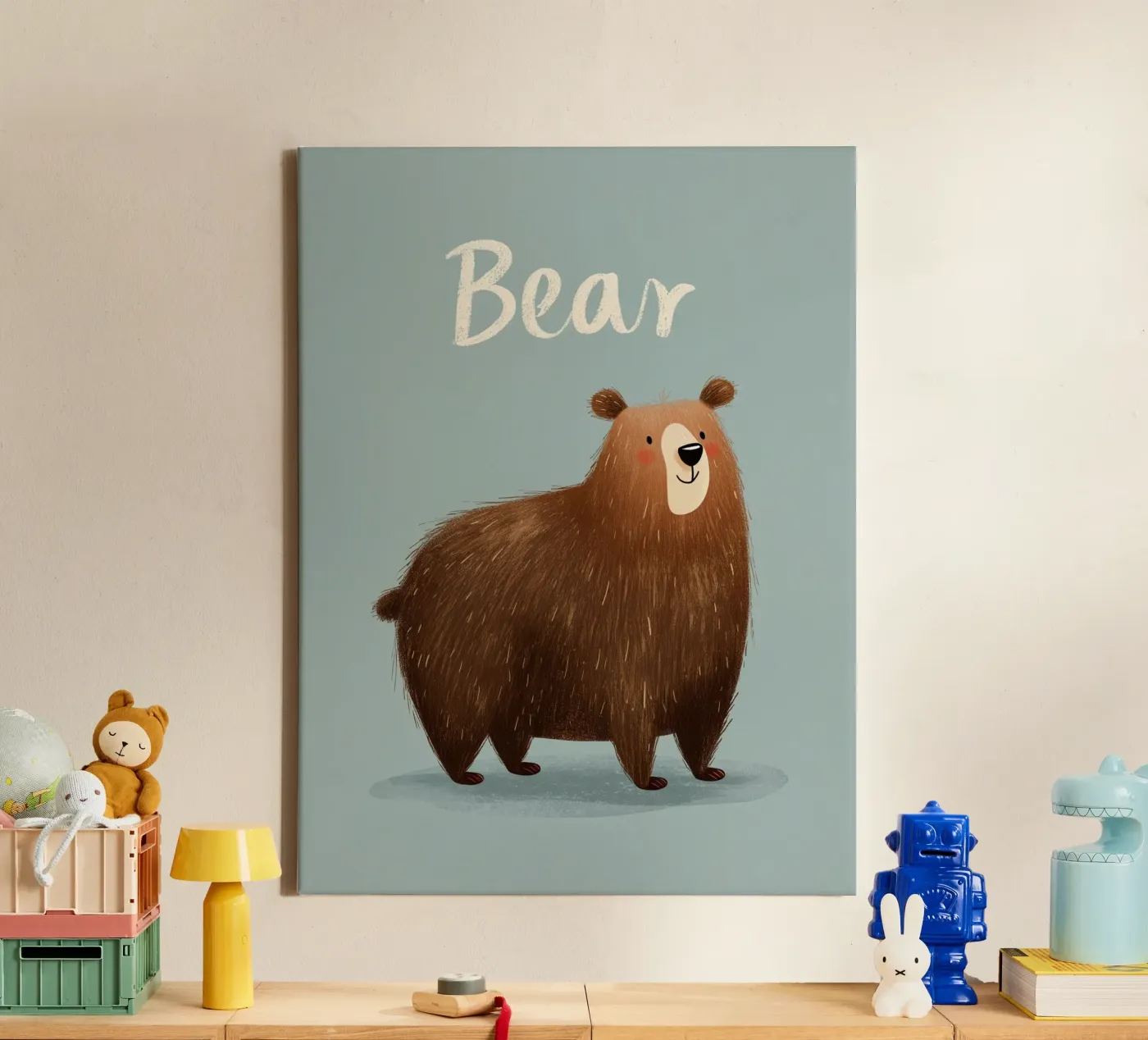 Bear canvas by Kiara