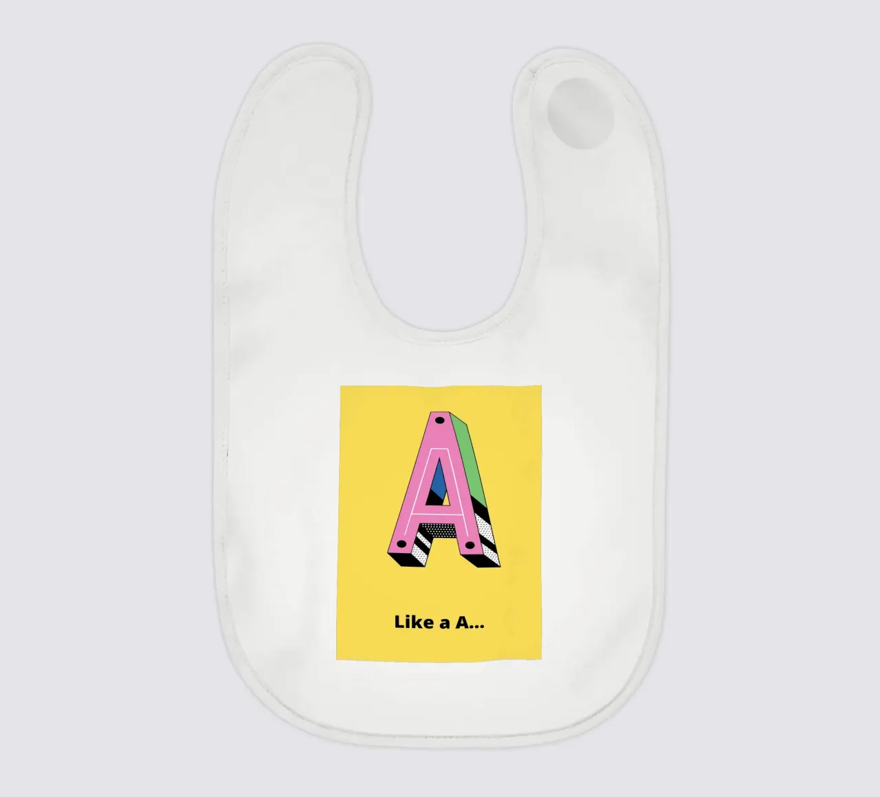 A come... bavaglino da alphabetillustration