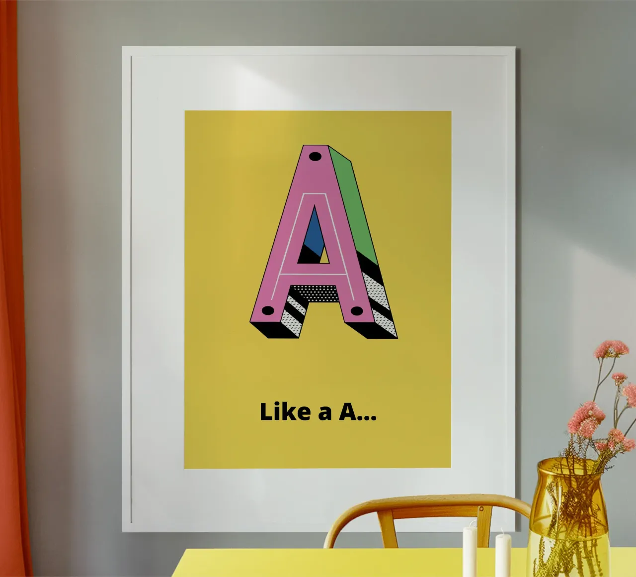 A come... poster da alphabetillustration