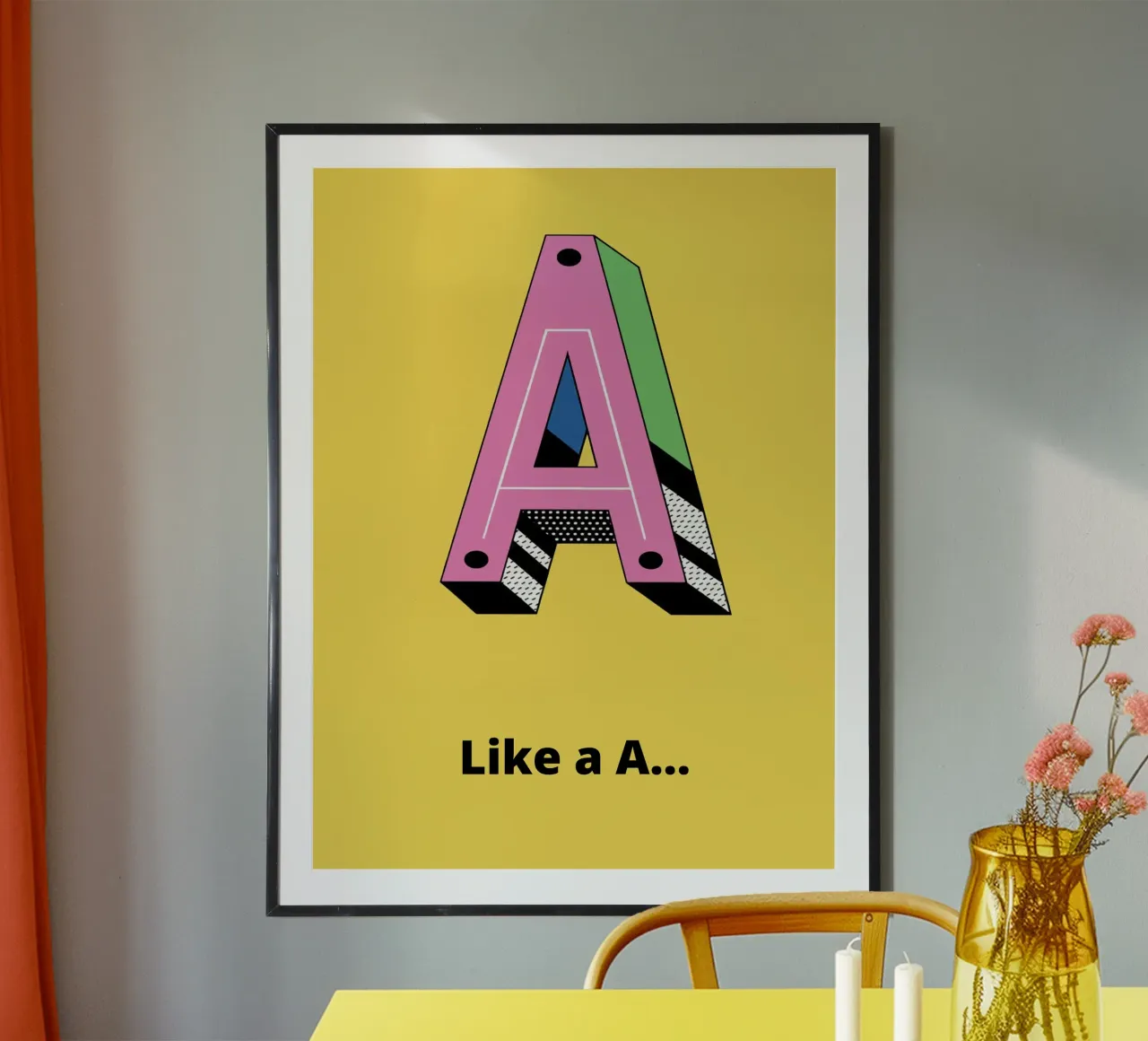 A come... poster da alphabetillustration