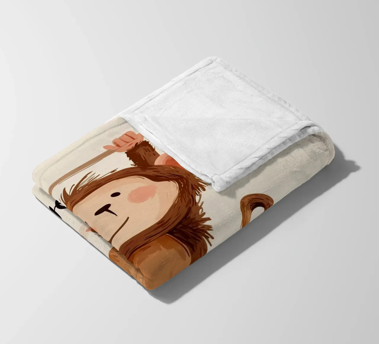 Monkey fleecedeken van Kiara