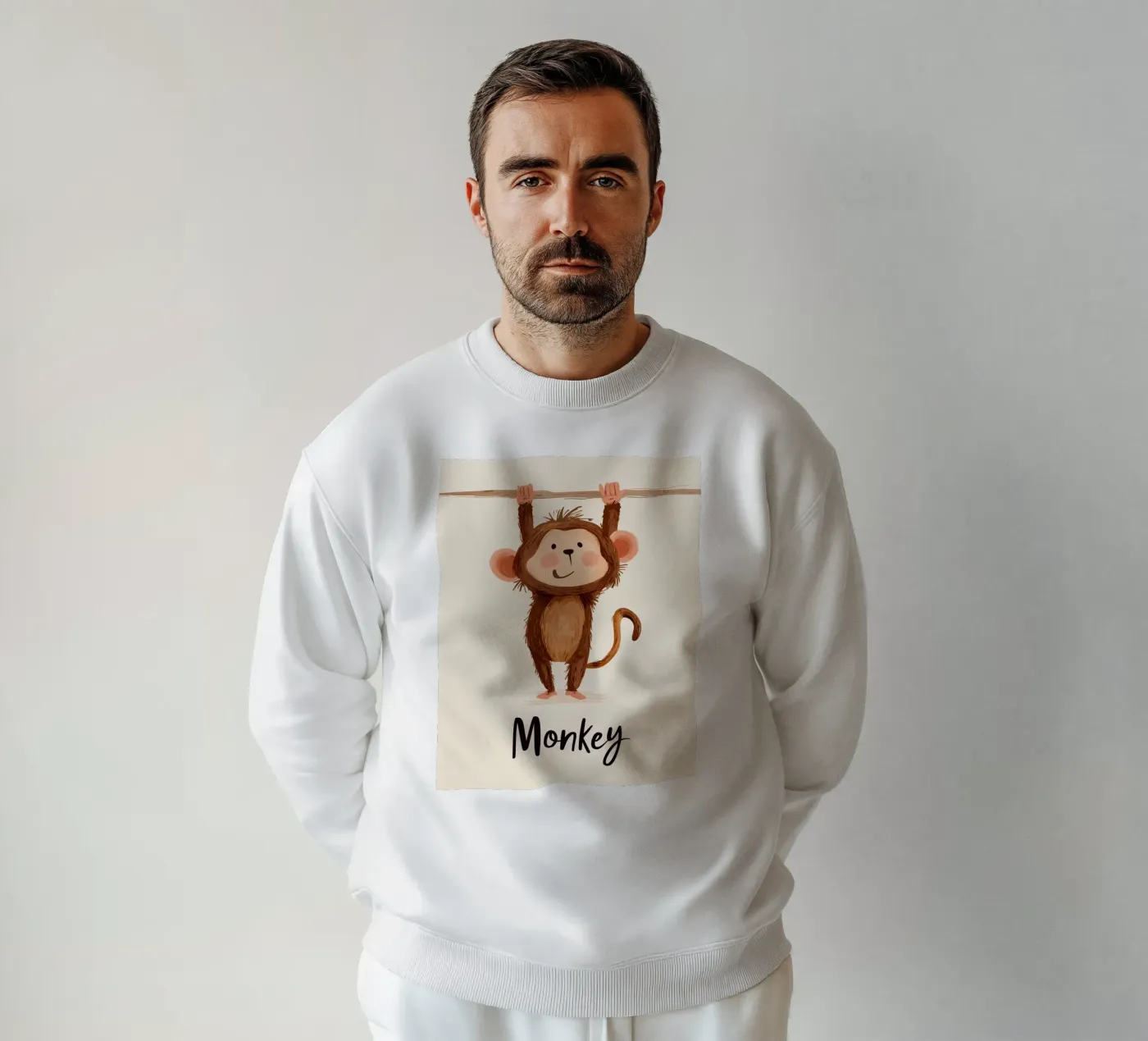 Monkey sweatshirt van Kiara