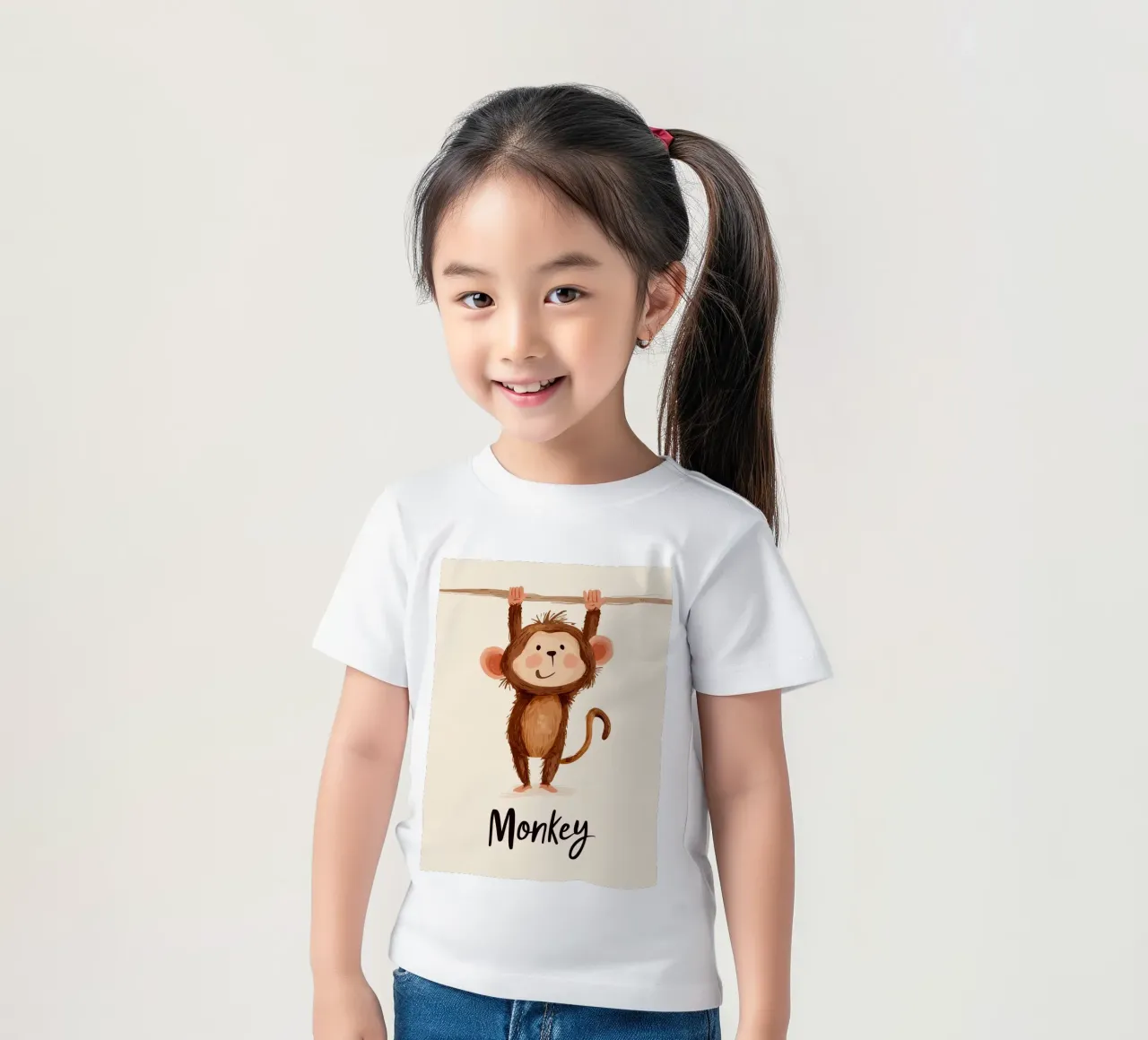 Monkey kinder t-shirt van Kiara