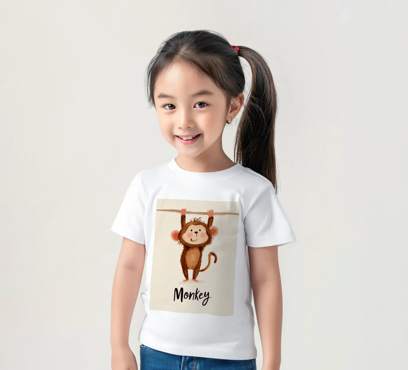 Monkey kinder t-shirt van Kiara