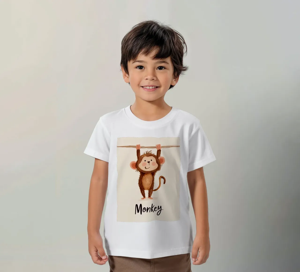 Monkey kinder t-shirt van Kiara