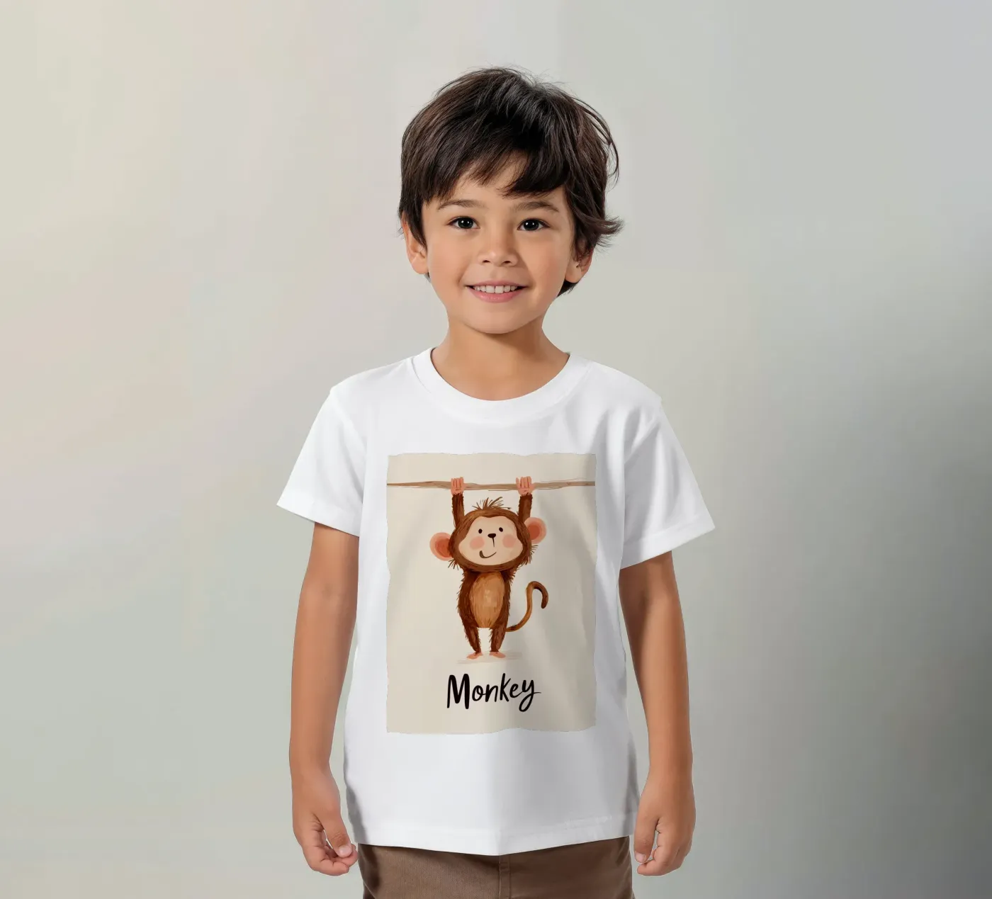 Monkey kinder t-shirt van Kiara