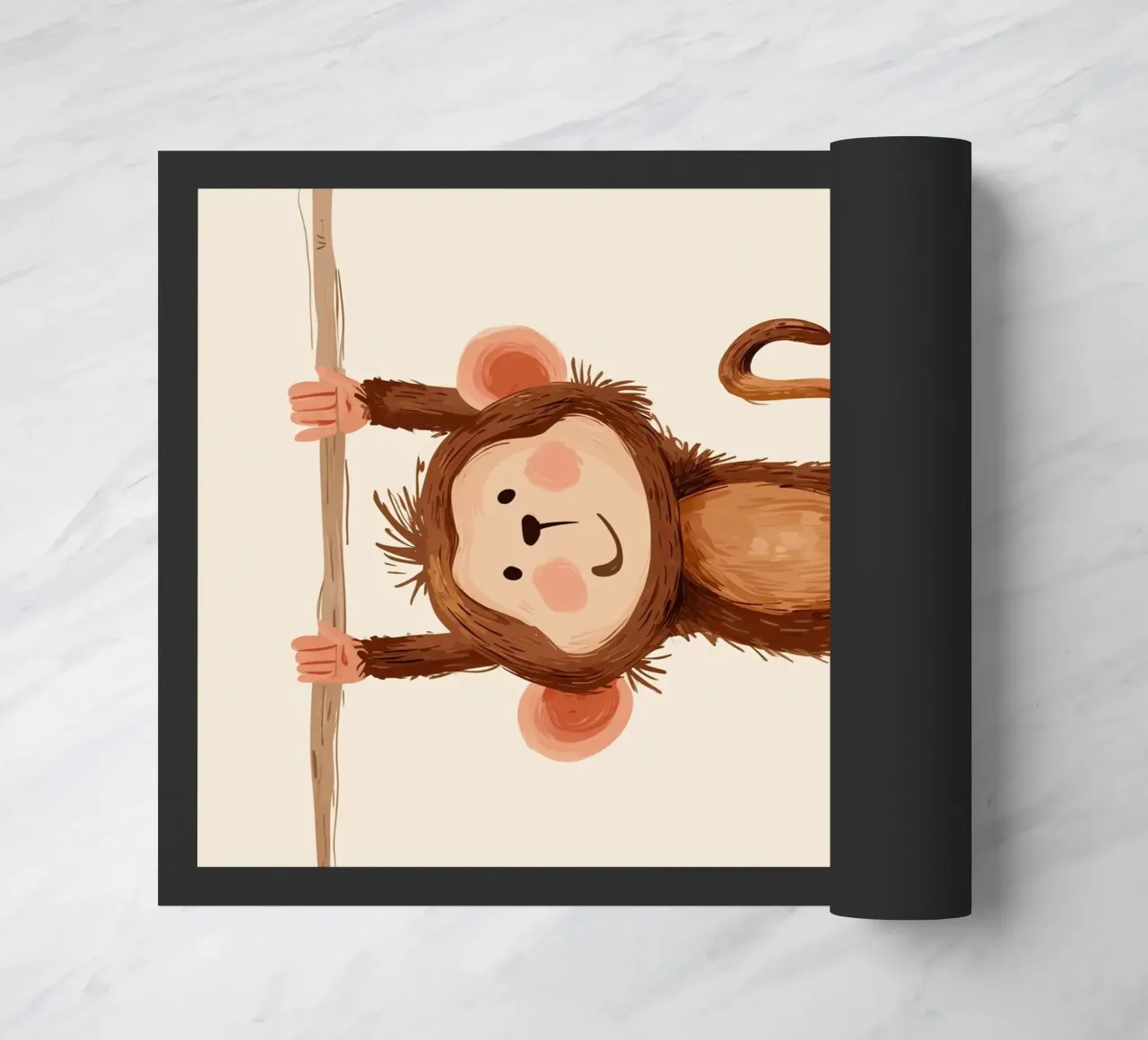 Monkey Fußmatte von Kiara