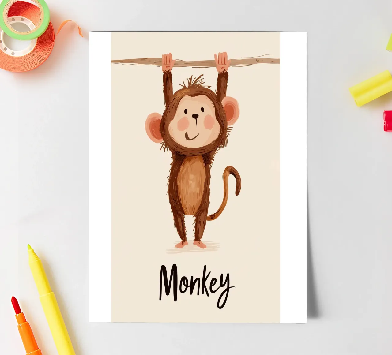 Monkey sticker sheet by Kiara