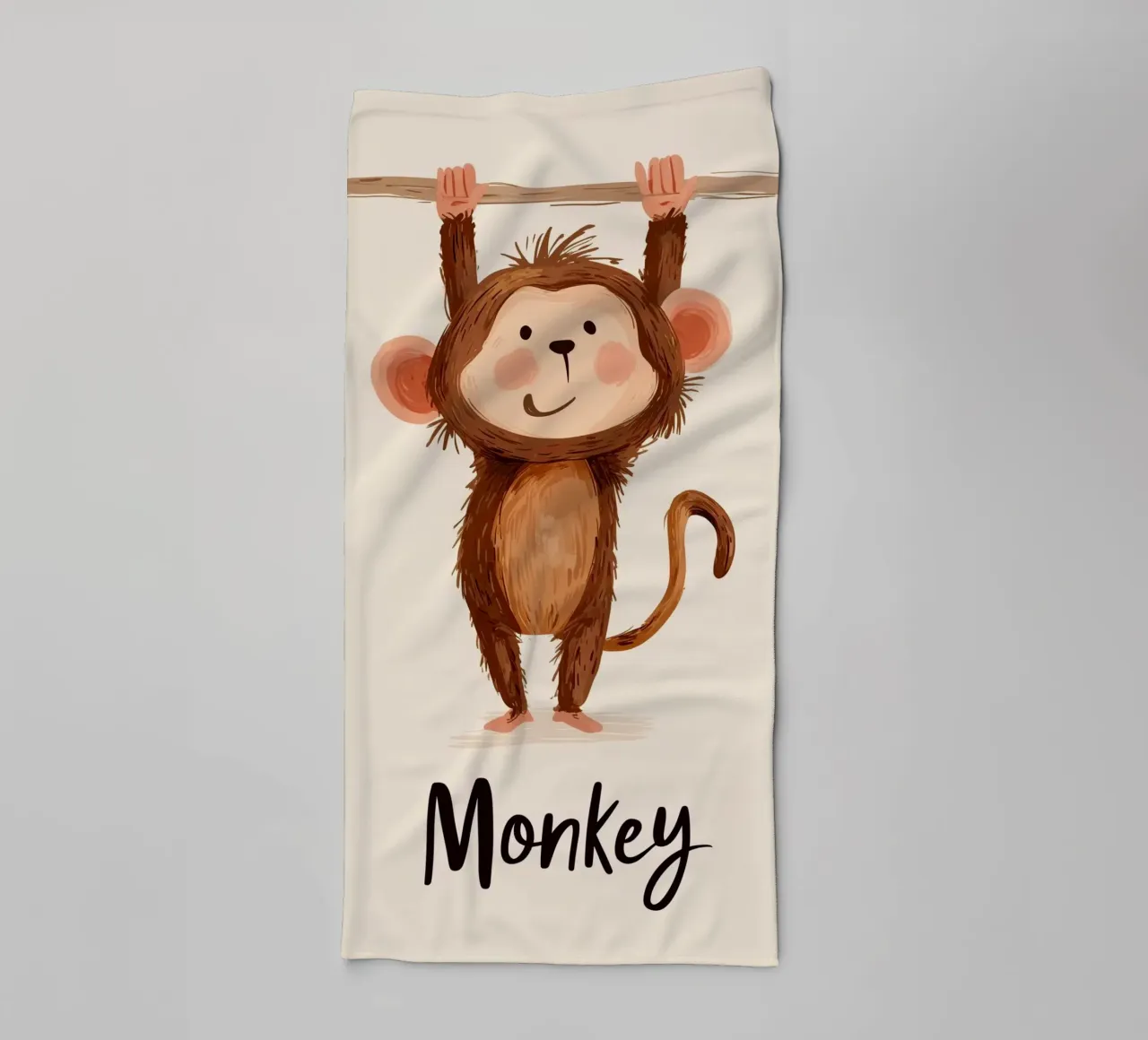 Monkey towel by Kiara
