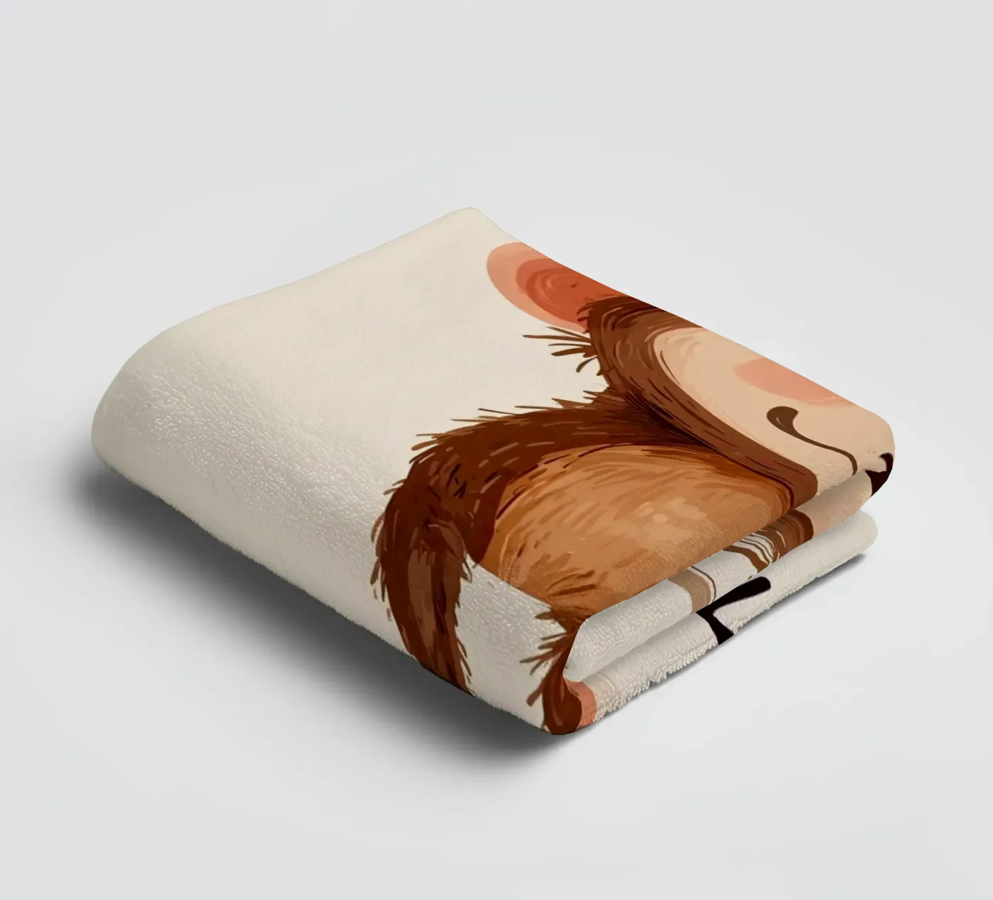 Monkey badhanddoek van Kiara