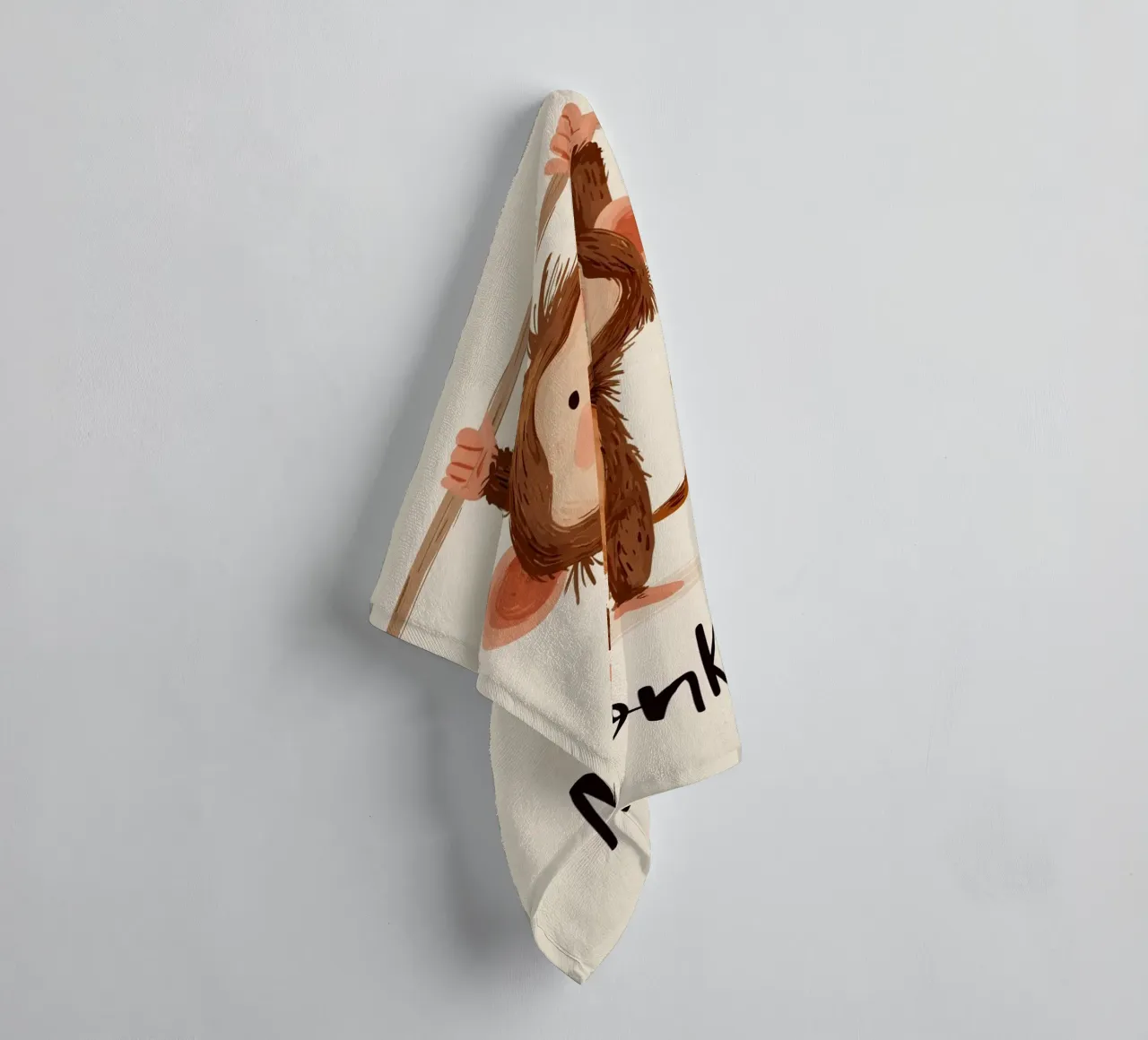 Monkey towel by Kiara