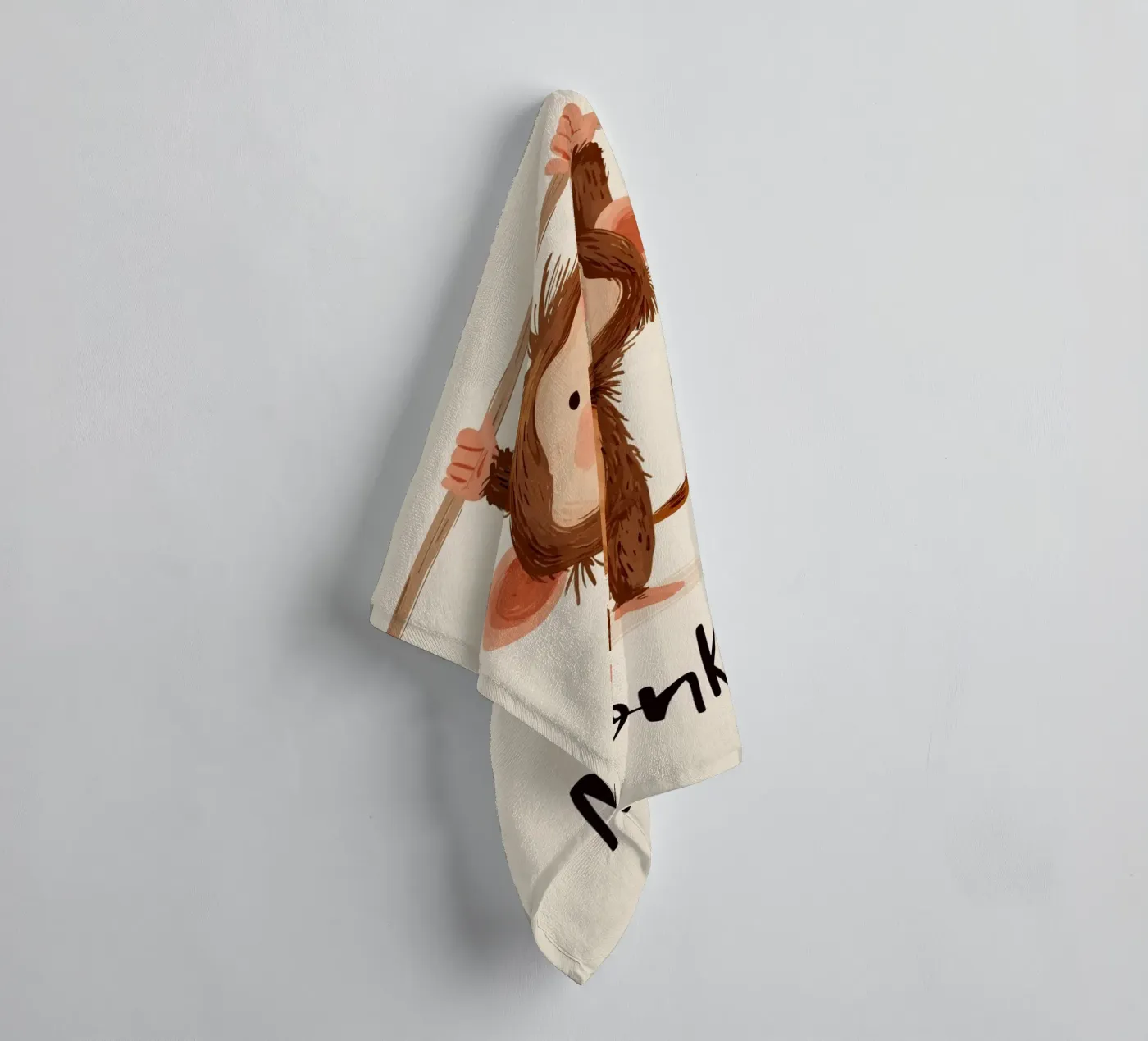 Monkey badhanddoek van Kiara