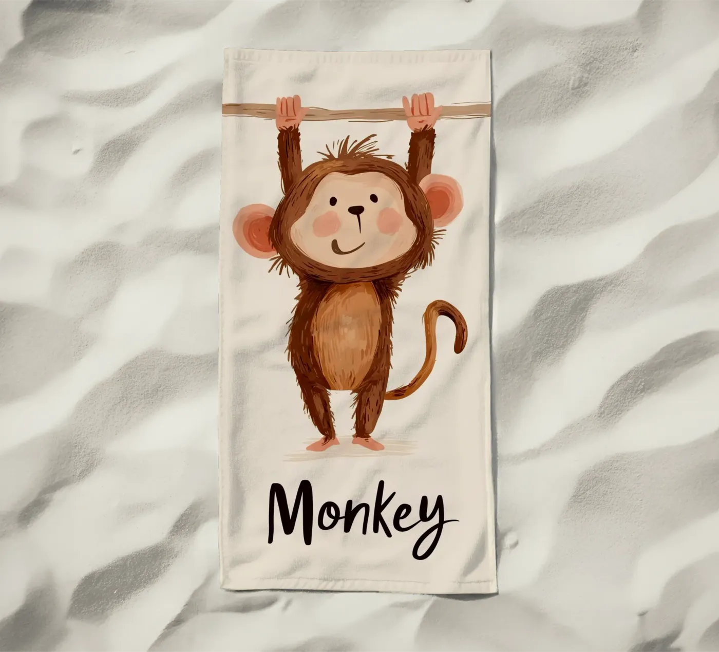 Monkey strandhanddoek van Kiara