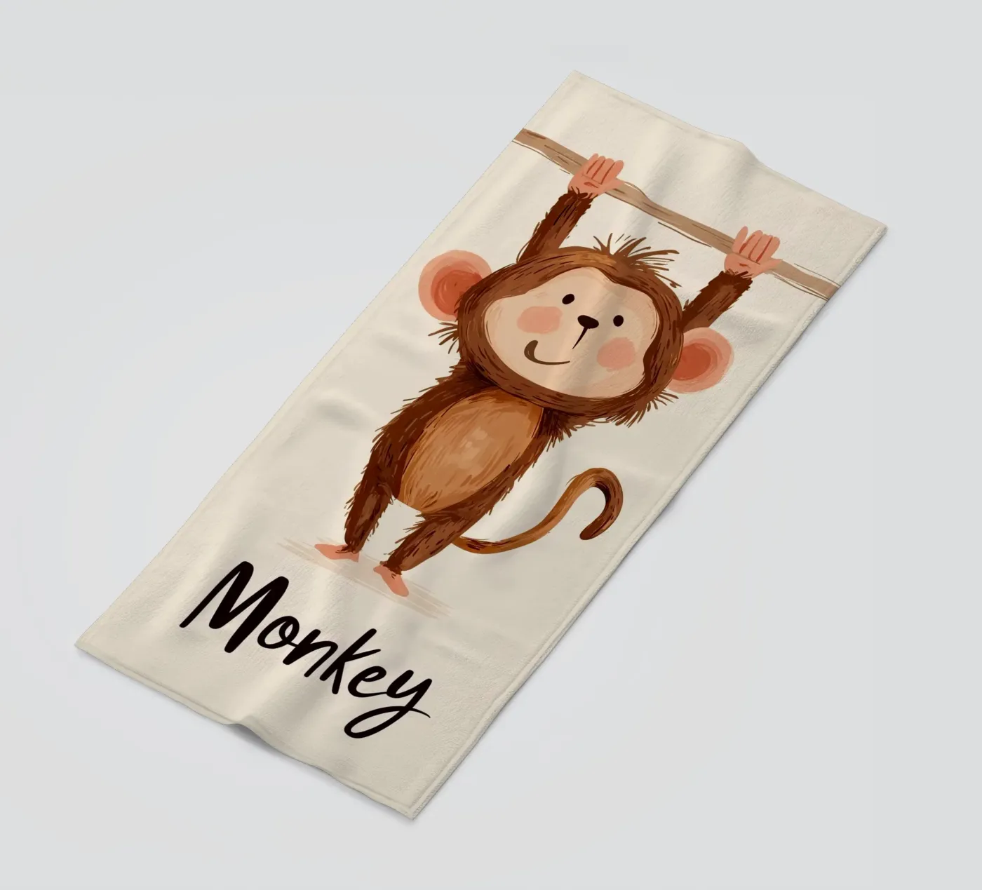 Monkey strandhanddoek van Kiara