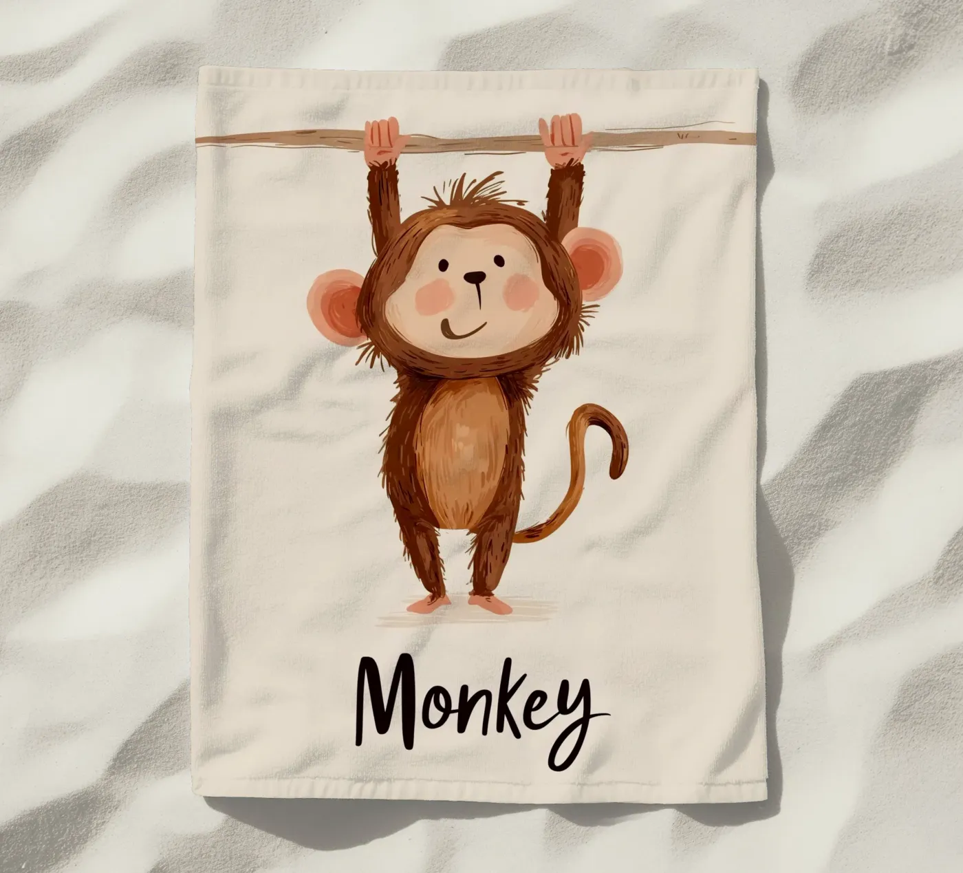 Monkey strandhanddoek van Kiara