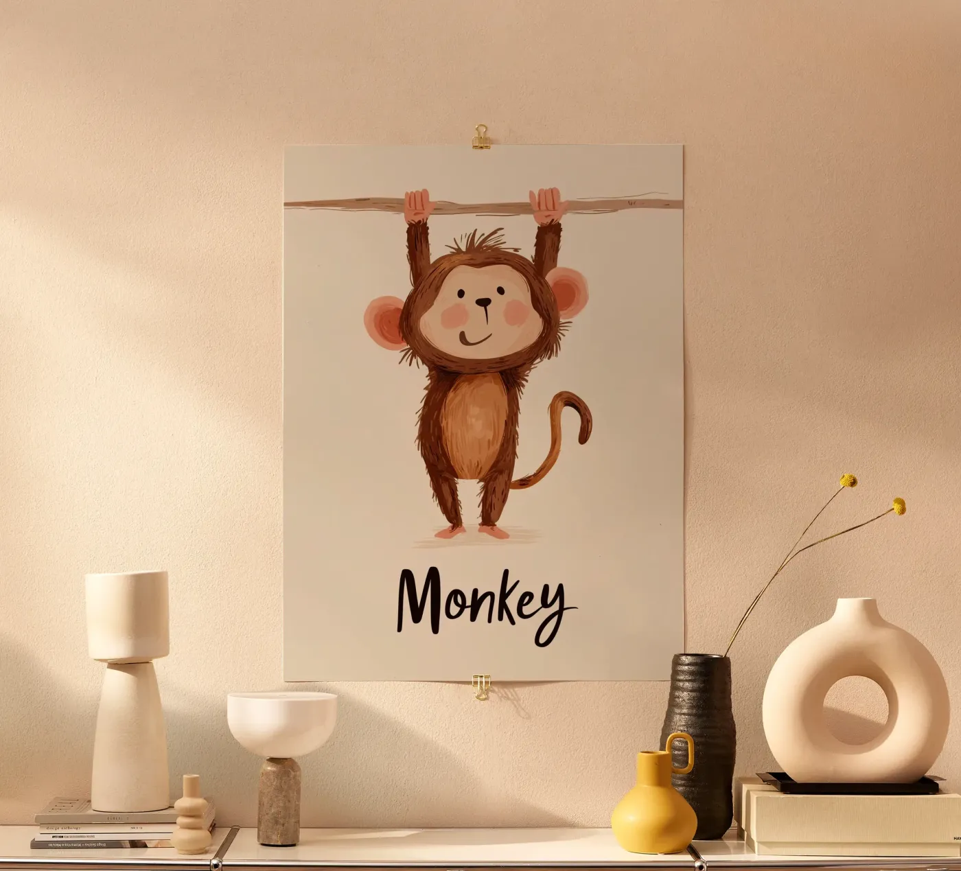 Monkey hahnemühle van Kiara
