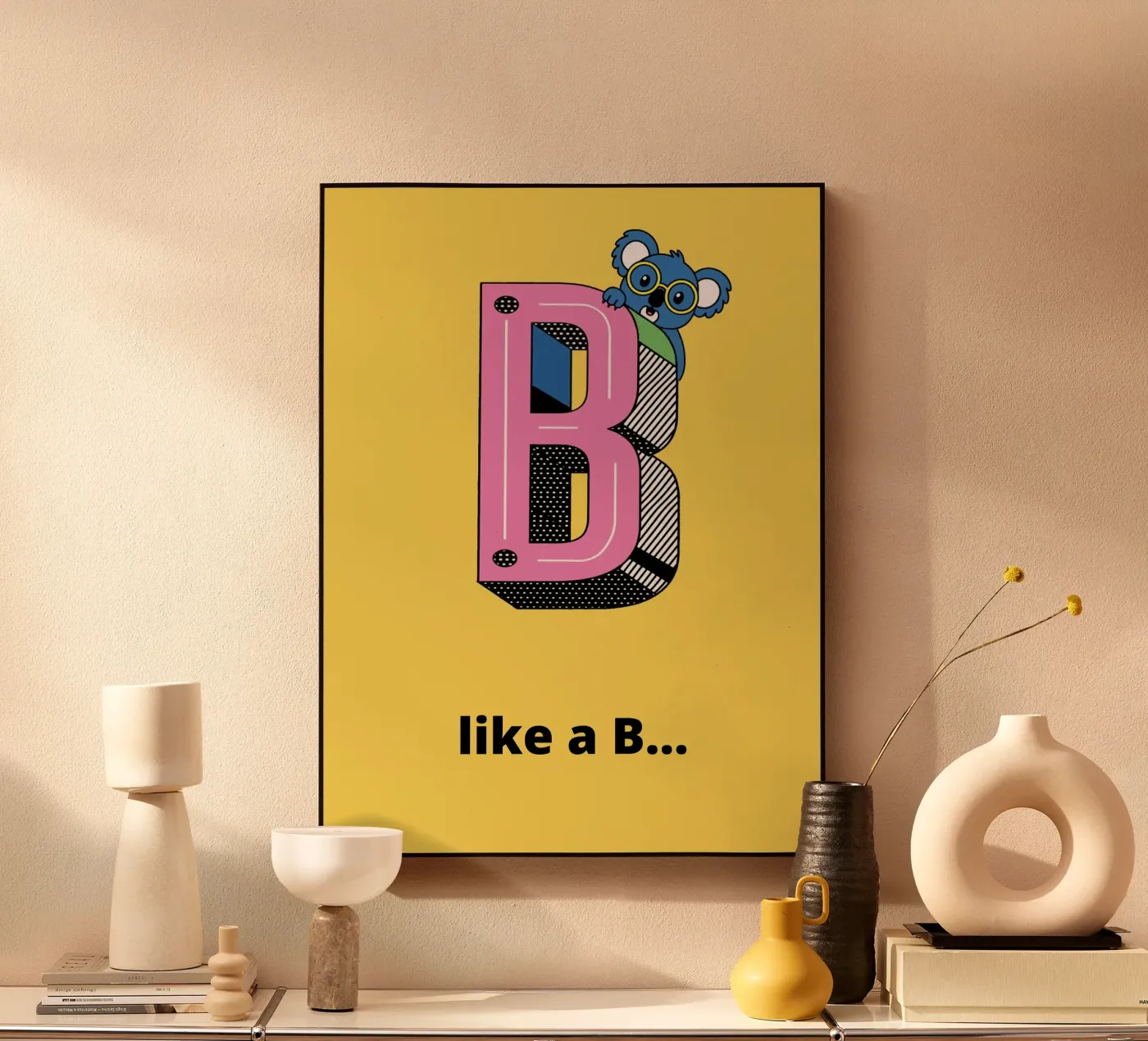Children's Alphabet Poster – Decorative Alphabet for Bedrooms Acryl-Glas von The Little Animals Club