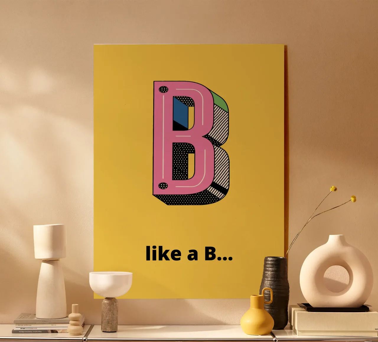 B come B... plexiglass da alphabetillustration