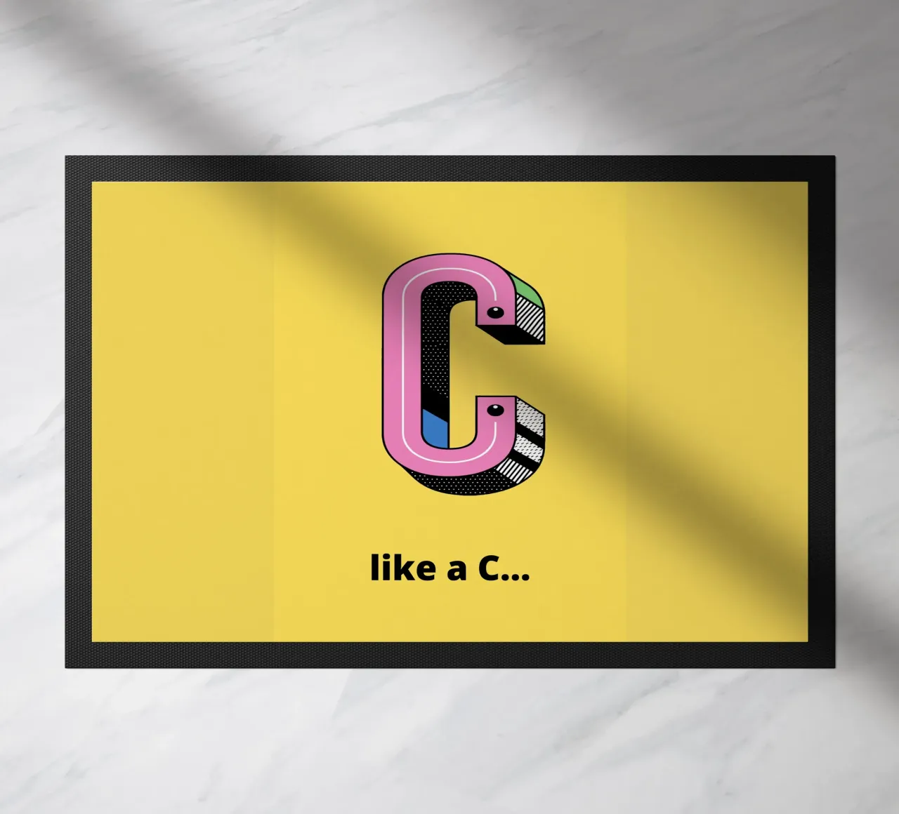 C come C... zerbino da alphabetillustration