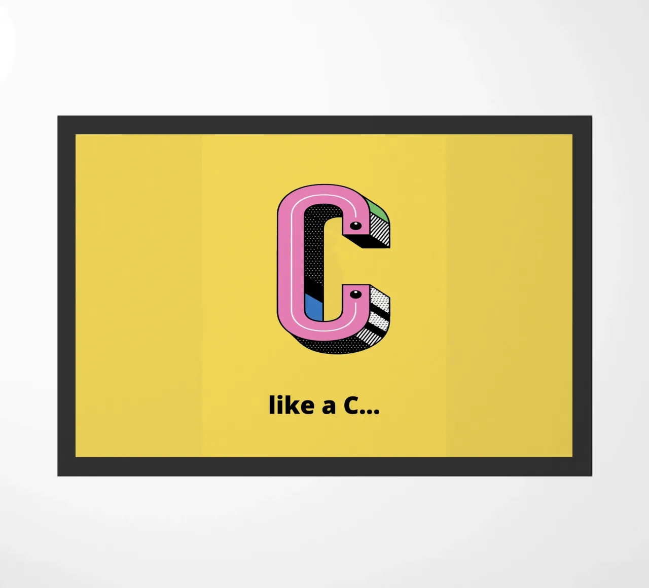 C come C... zerbino da alphabetillustration