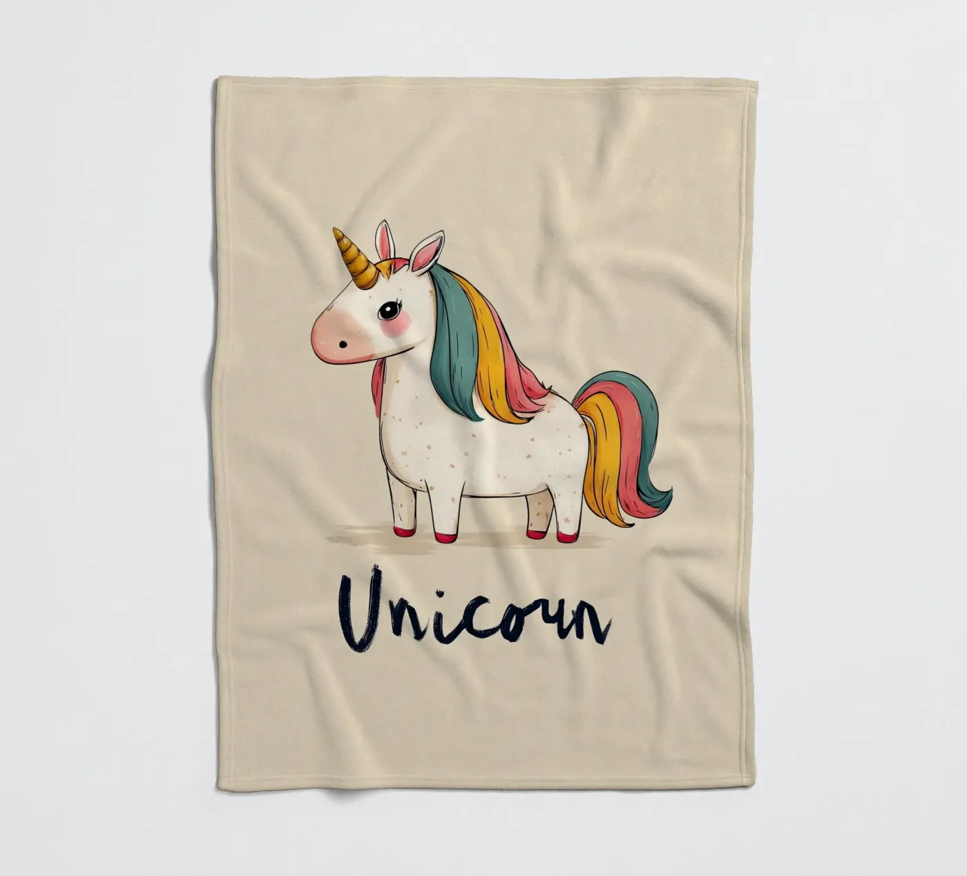 Unicorn fleecedeken van Kiara