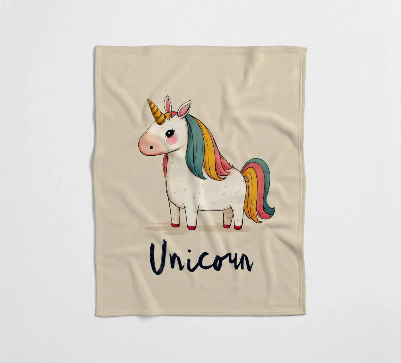 Unicorn fleecedeken van Kiara