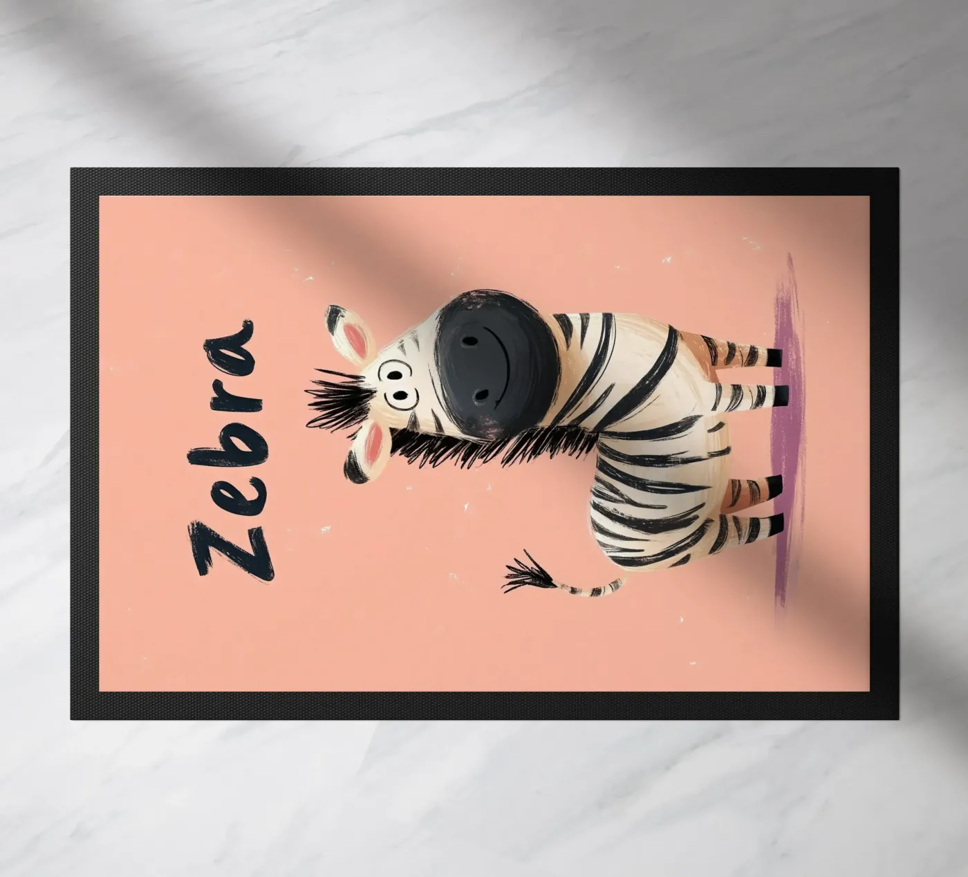 Zebra Fußmatte von Kiara