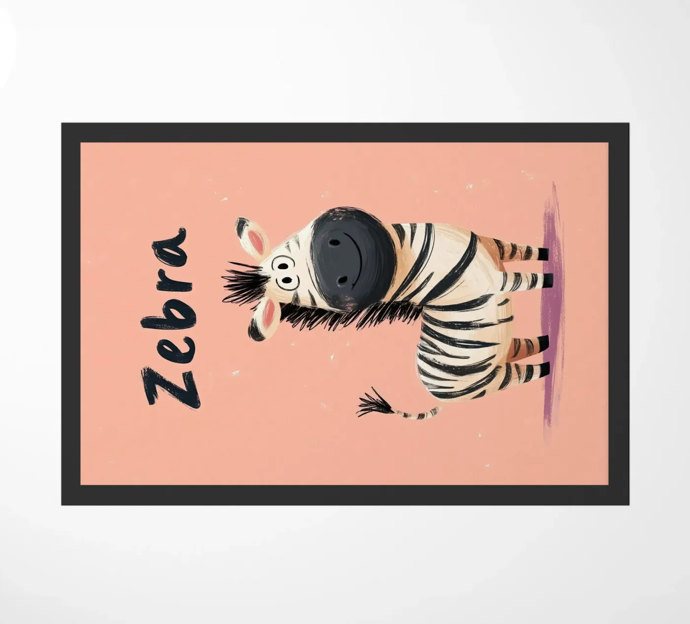 Zebra Fußmatte von Kiara