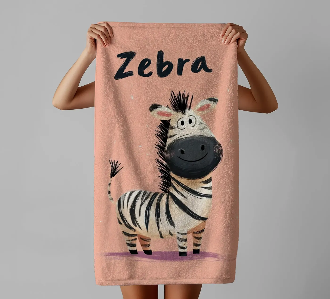 Zebra badhanddoek van Kiara