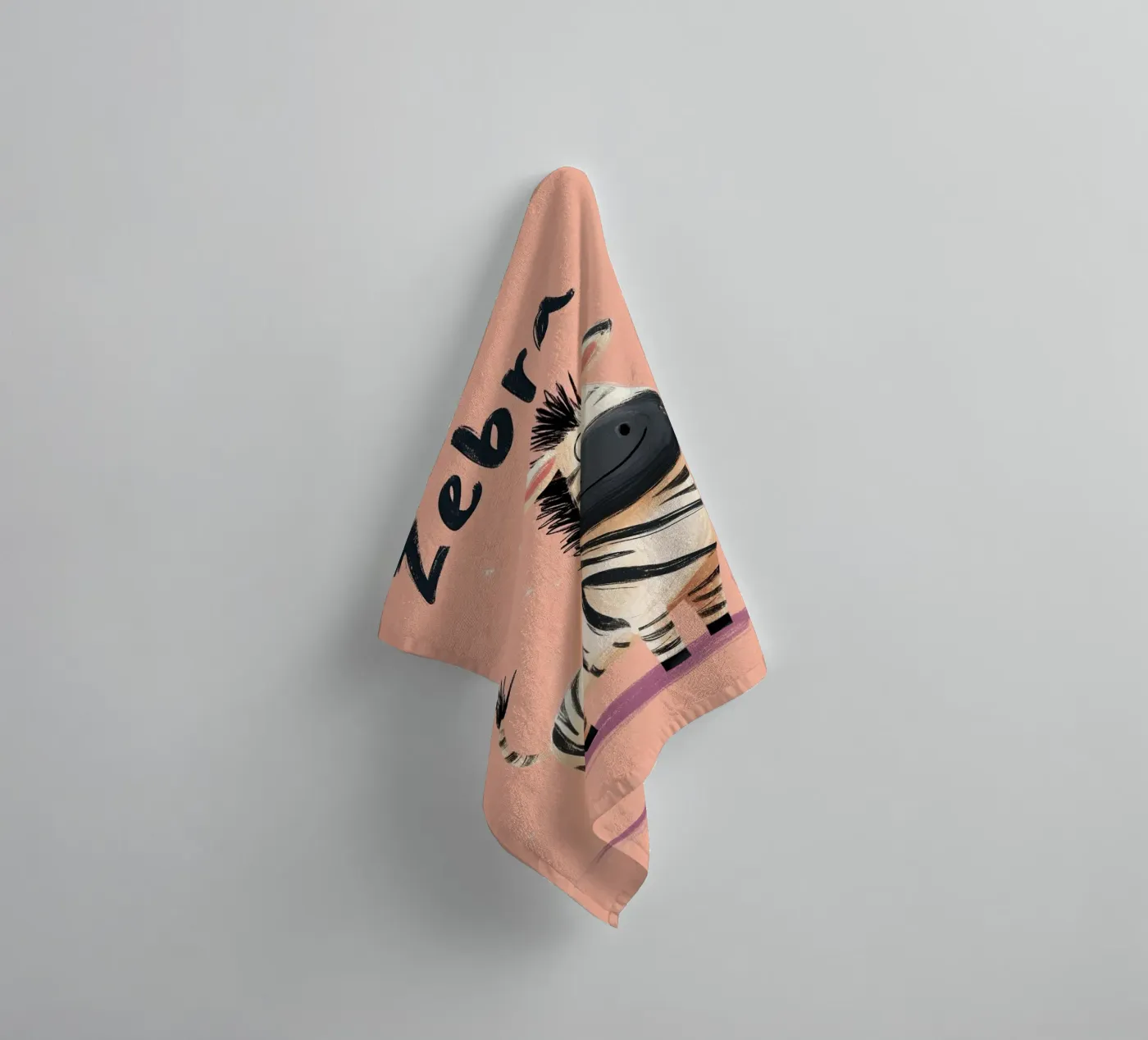 Zebra badhanddoek van Kiara