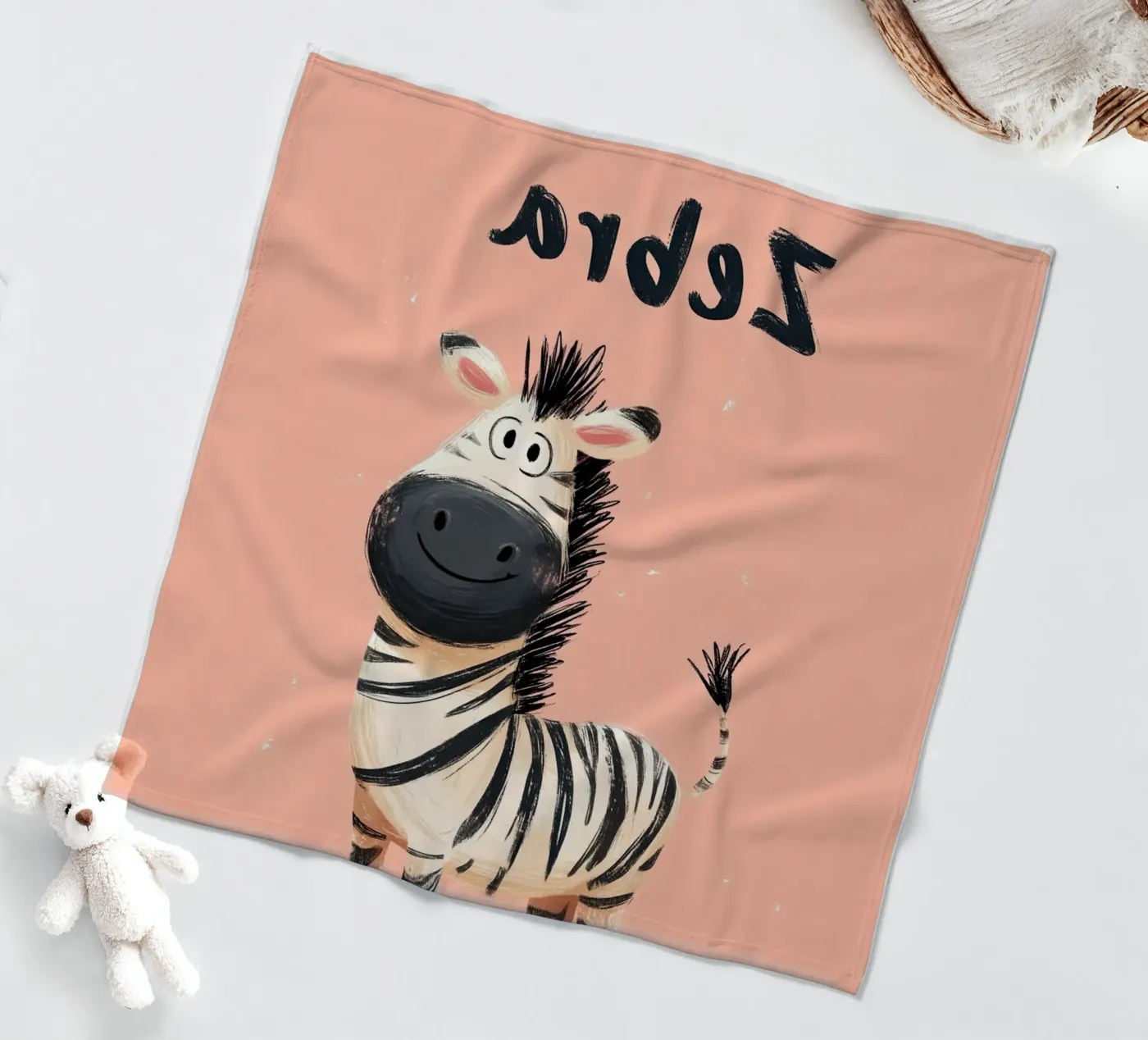Zebra Fleecedecke von Kiara