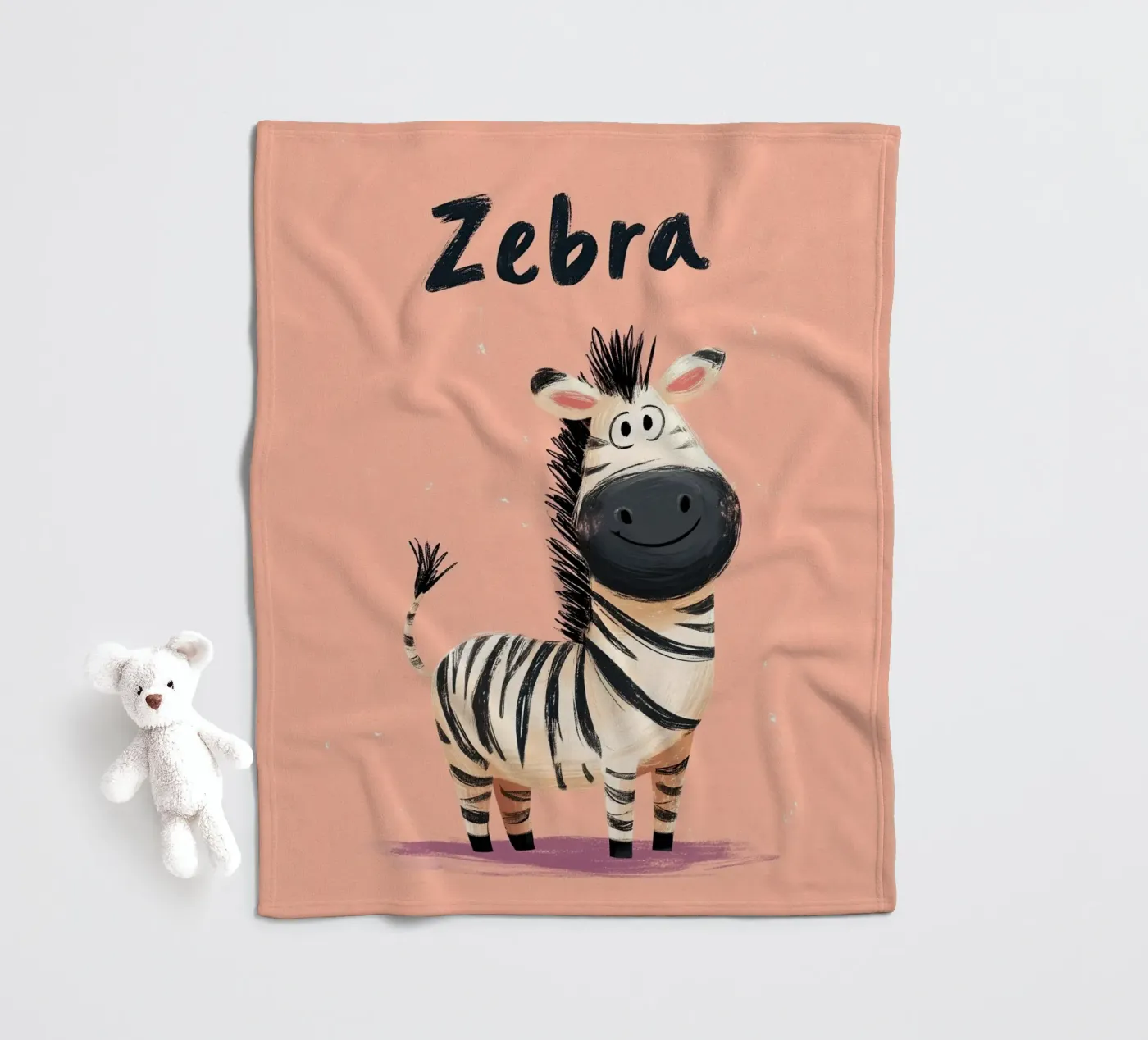 Zebra Fleecedecke von Kiara