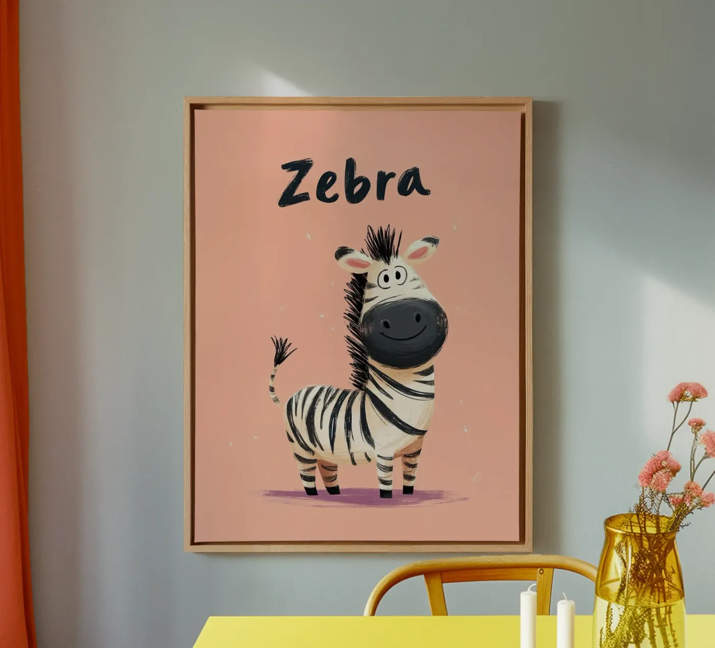 Zebra Leinwand von Kiara