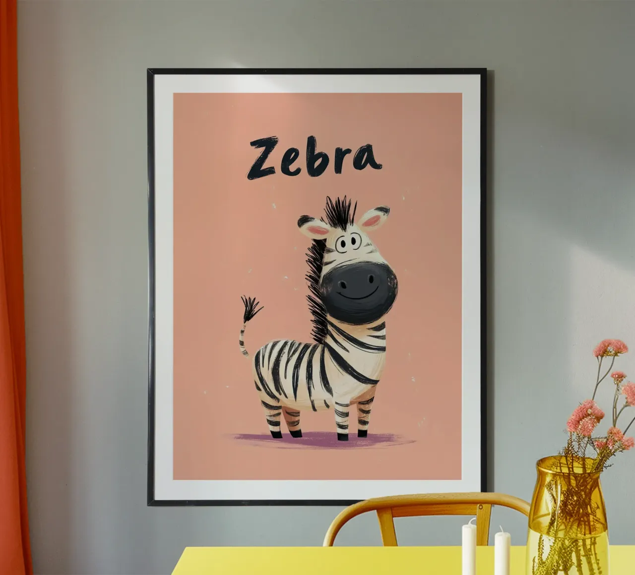 Zebra poster van Kiara